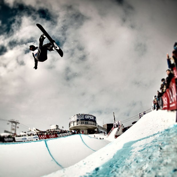 Iouri Podladtchikov (SUI) sichterte sich den Sieg in der Halfpipe. Foto: Marcel Lämmerhirt