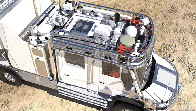 Als ob die vielen Modifikation am Gefährt nicht reichen würden, hat man unzählige technische Geräte verbaut. Somit ist der Kiravan zusätzlich ein High-Tech Labor.