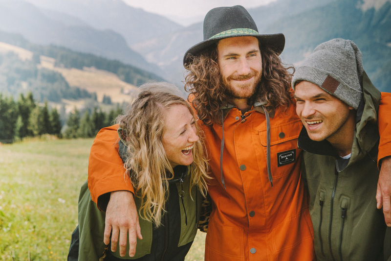 Burton, left to right: LAMB Riff parka - 10,000mm/10,000g - £260 | Dunmore jacket - 10,000mm/10,000g - £175 | Swash [ak] jacket - 2L Gore-Tex - £335