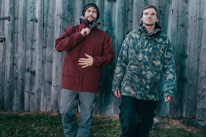 Lib Tech, left to right: Assistant Coach jacket - 20,000mm/15,000g - £165 | Throwdown pants - 20,000mm/15,000g - £150 | Menage jacket - 20,000mm/15,000g - £350 | Go Car pants - 20,000mm/15,000g - £165