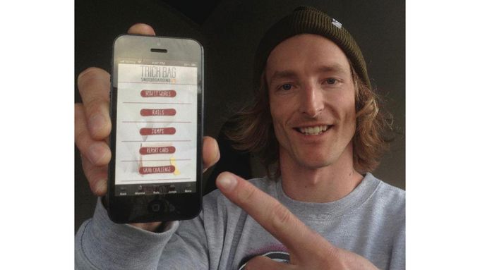 Nick Hyne with his trick bag.