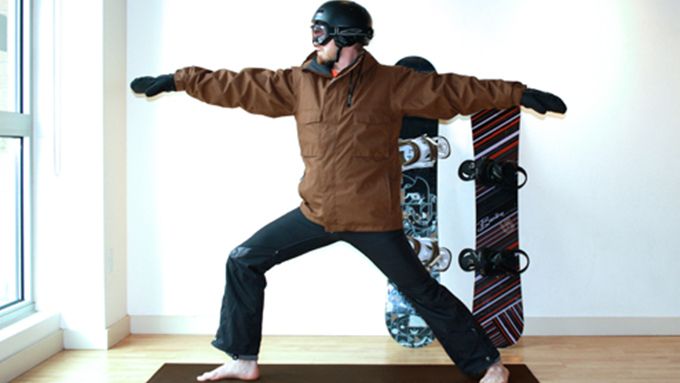 Snowboard-yoga