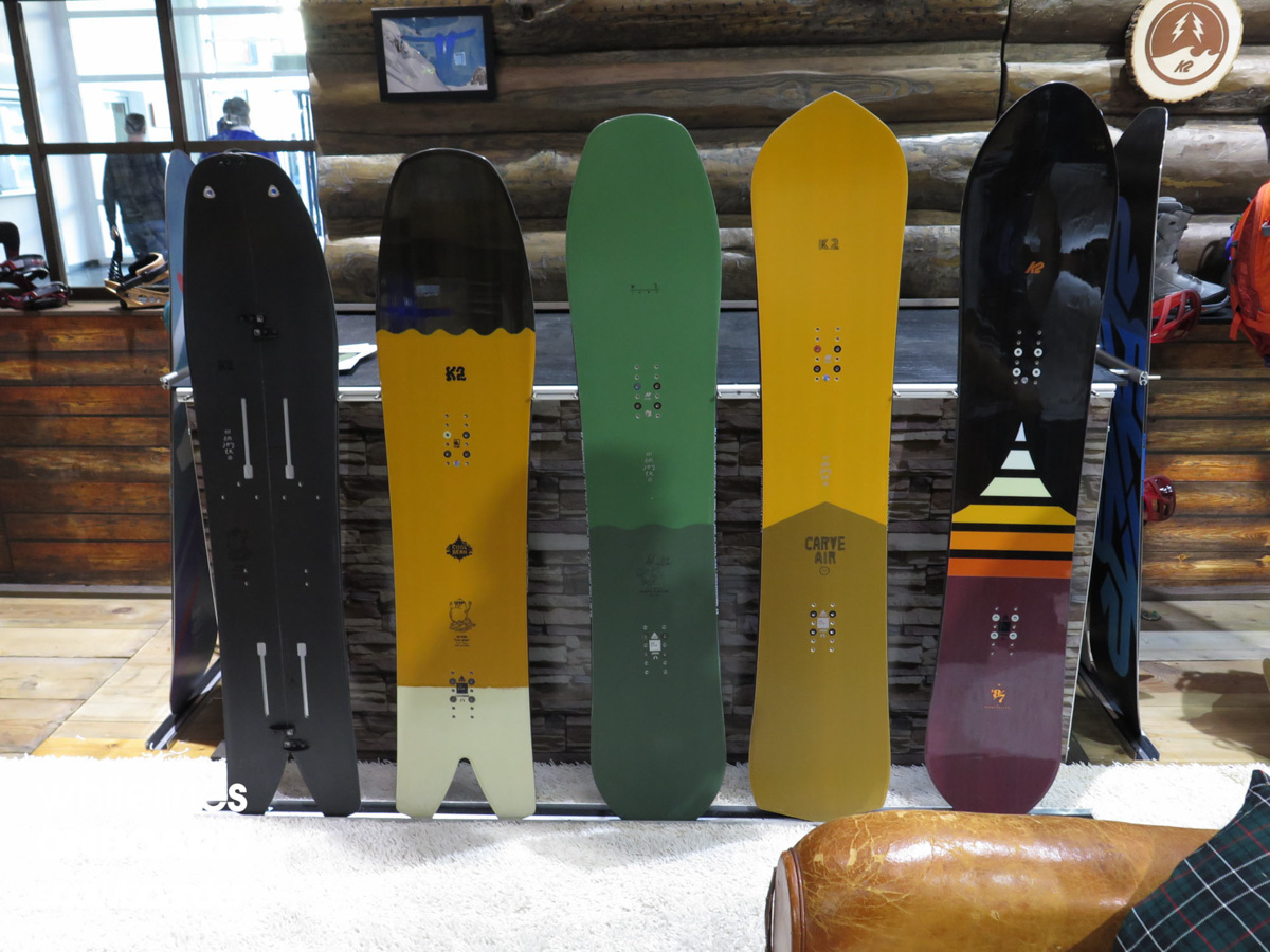 Left to right: K2 Split Bean, Cool Bean, Party Platter, Carve Air, Eighty Seven