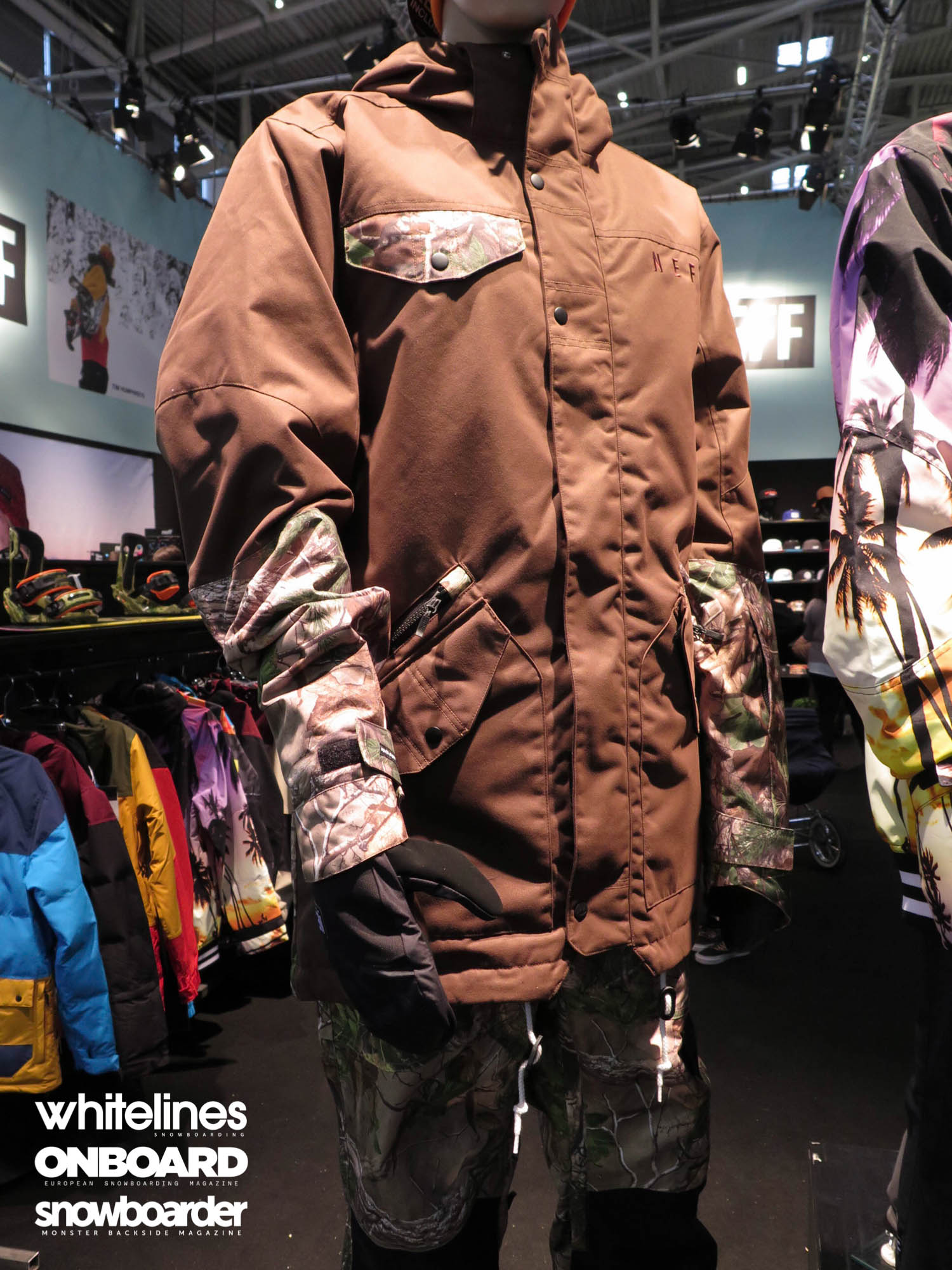 Neff-Parker-Scotty-Lago-Brown-Snowboard-Jacket-2016-2017-ISPO
