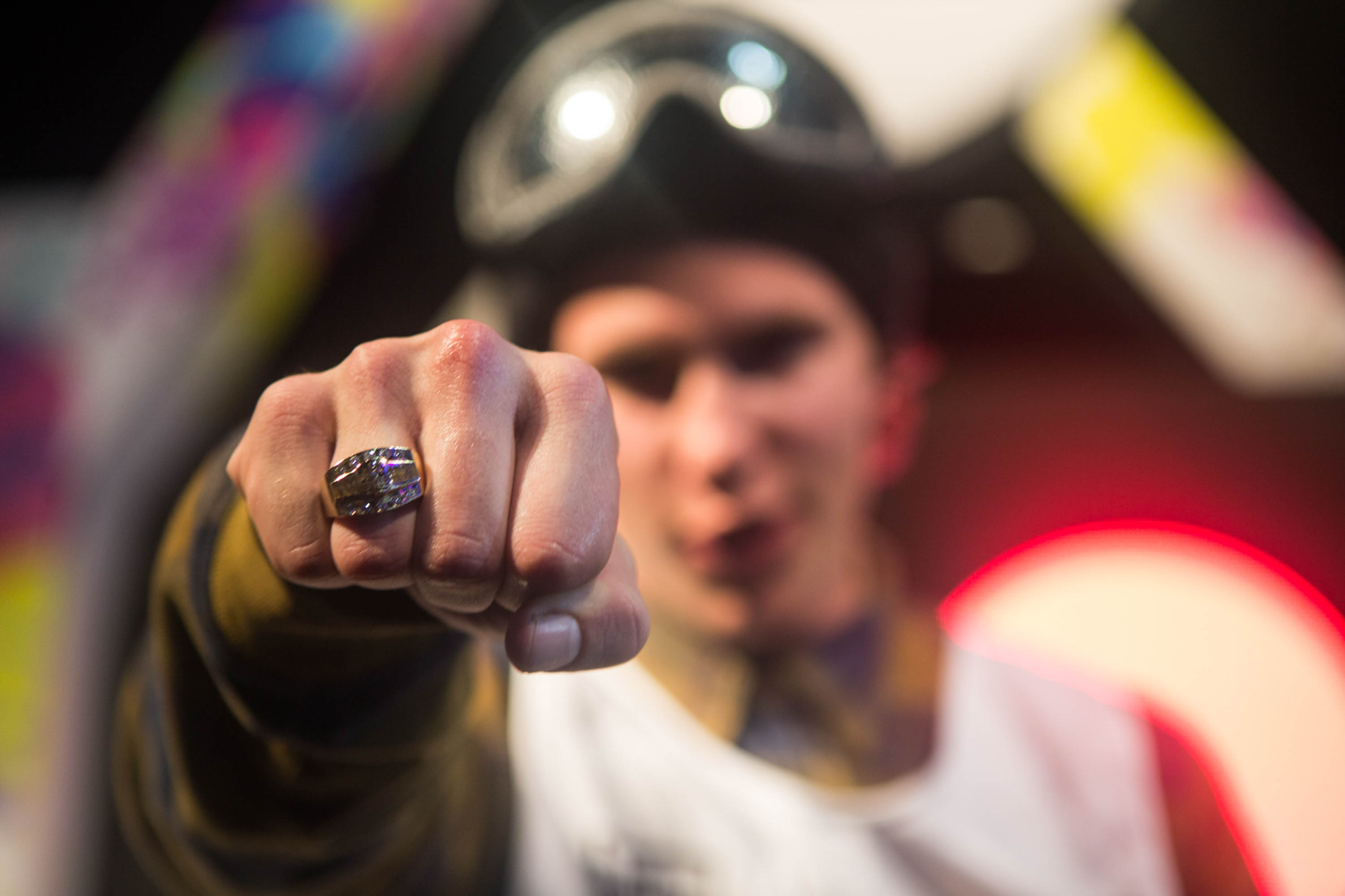 Sven Thorgren's third place was enough to earn him the overall Air+Style Tour title. And a big ring.