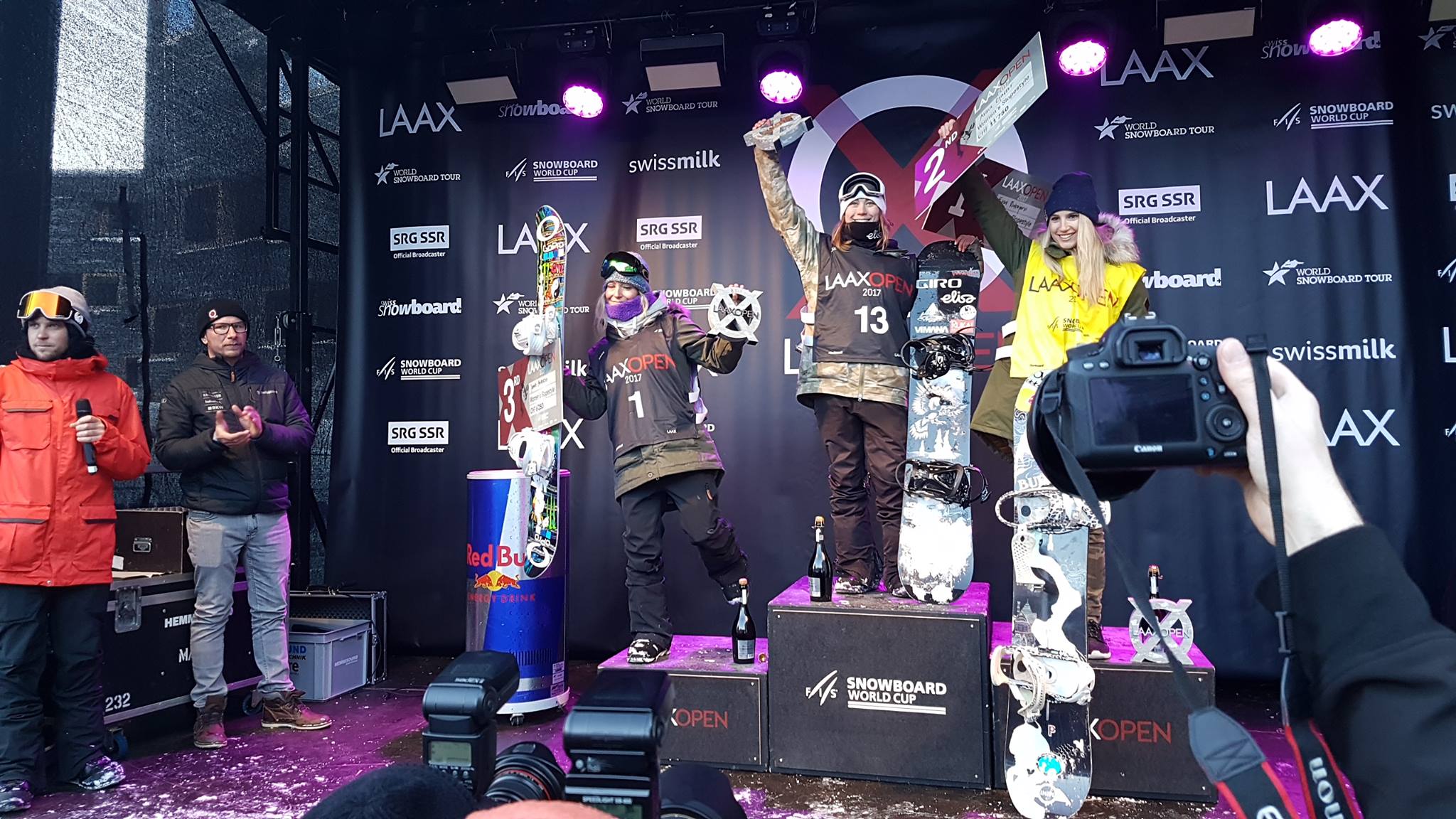 1. Enni Rukajärvi 2. Anna Gasser 3. Jamie Anderson