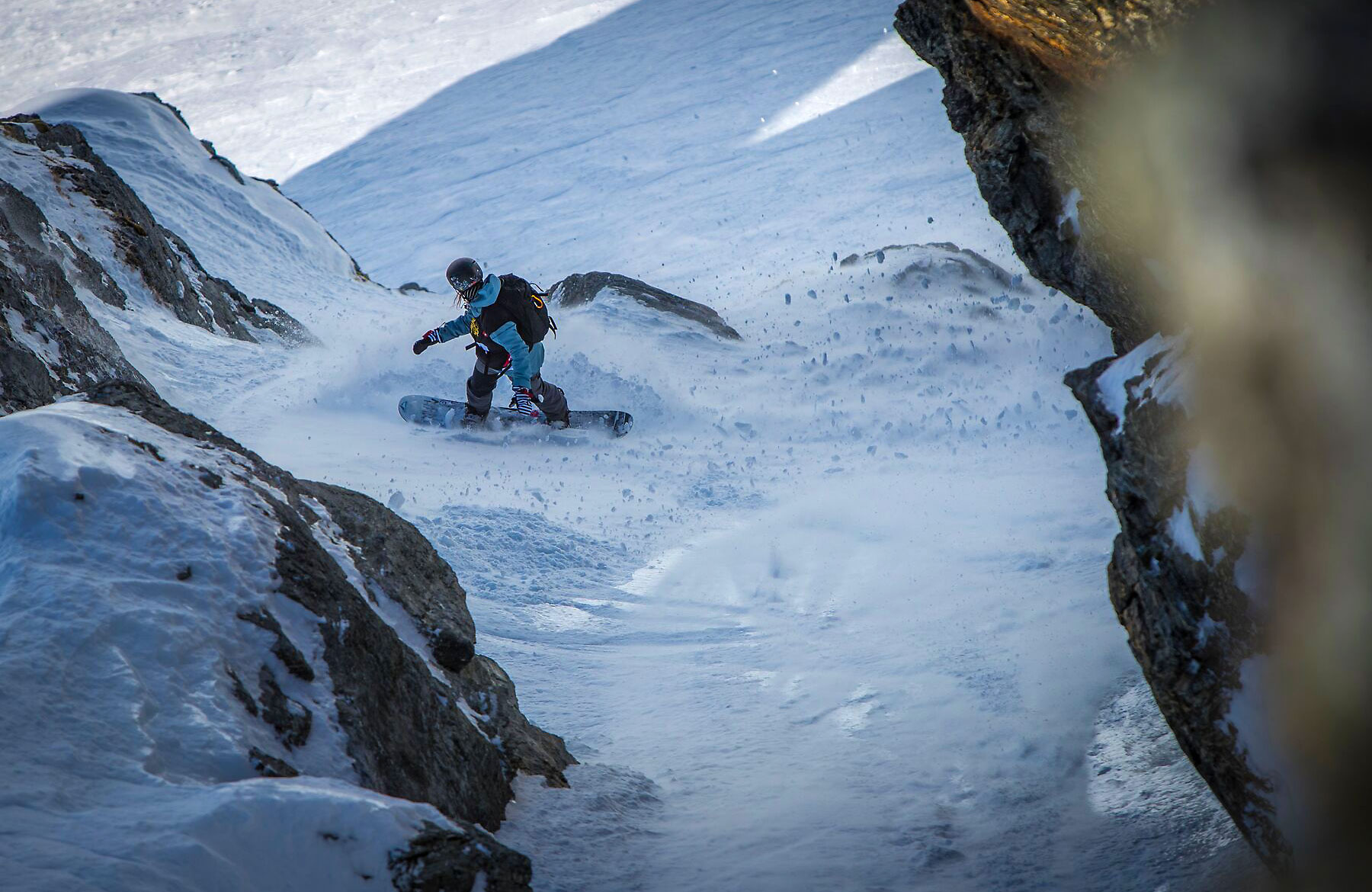 Neuseeland, Line, Face, Snowboard, Siobhan Challis, Chev Challis, Freeride, FWQ, Freeride World Tour, In Your Face