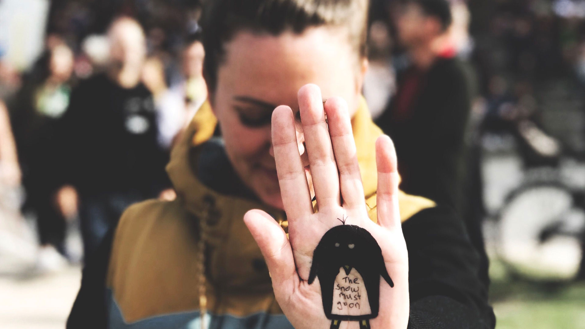 Umwelt, klimaschutz, Demo, Snowboard, gletscher, fridays for future, greta thunberg