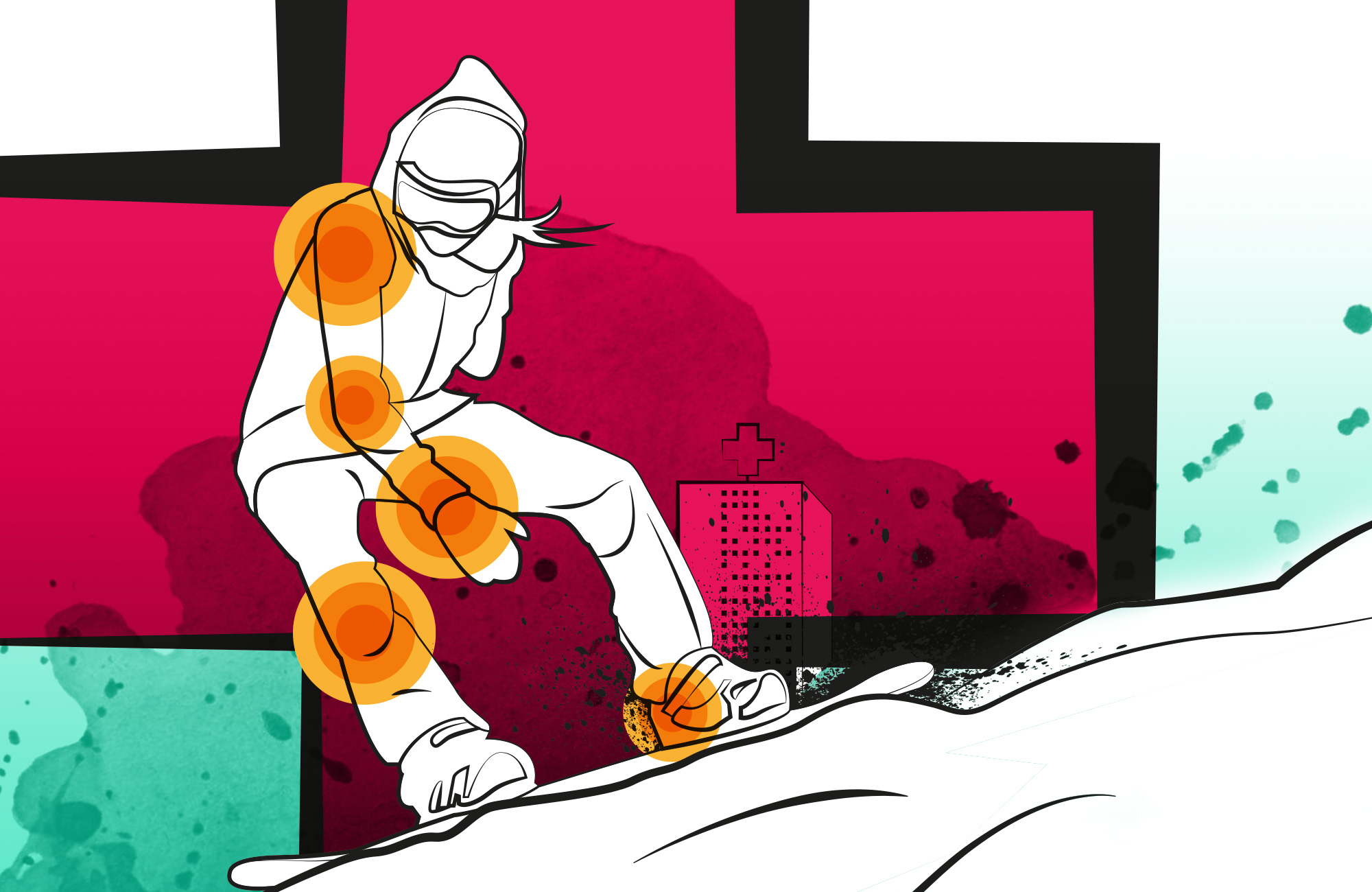 snowboard-verletzungen, krankenhaus, snow, snowboard unfälle, sportverletzungen, icon