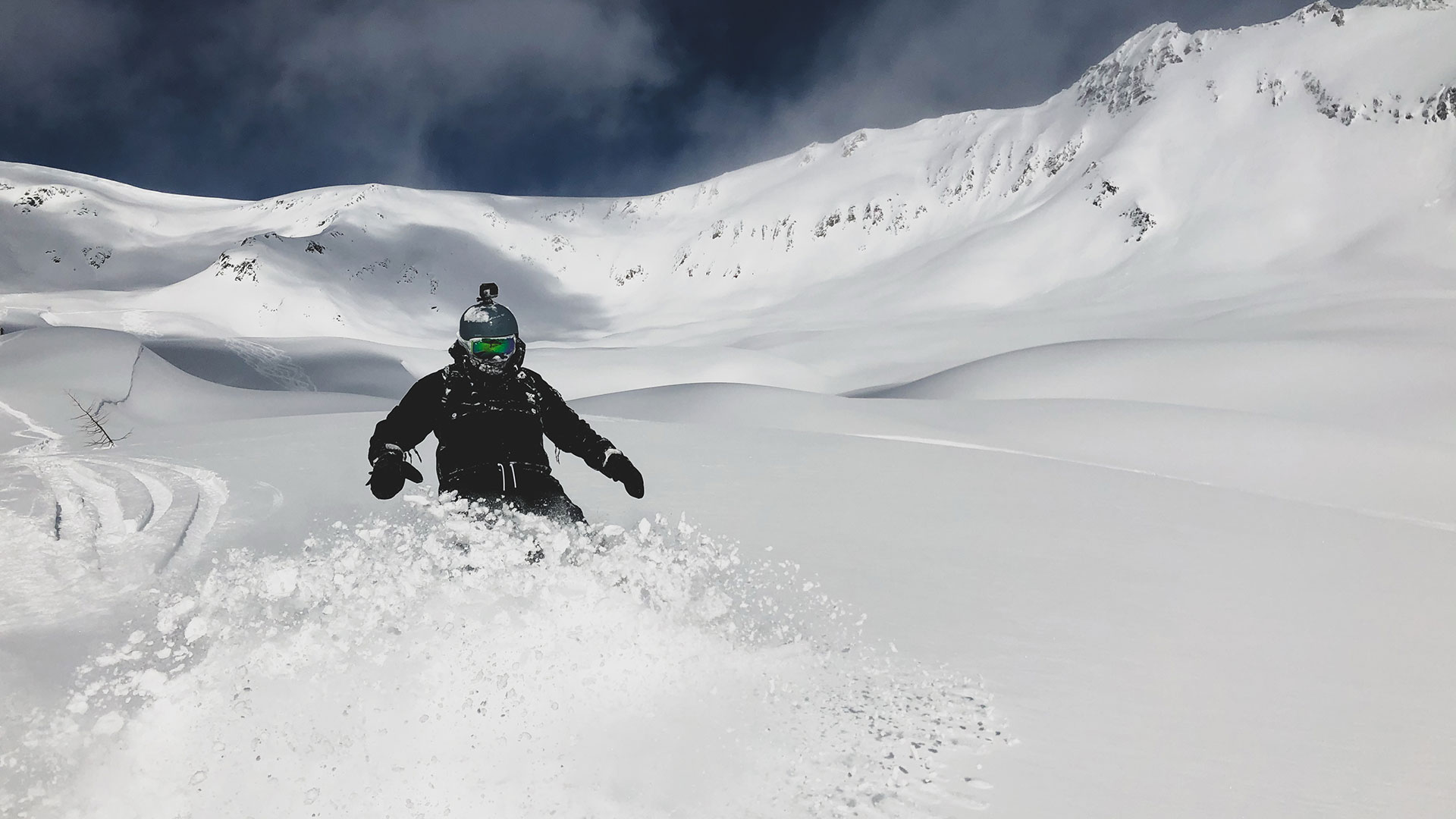 heli skiing, kanada, freeride, snowboard