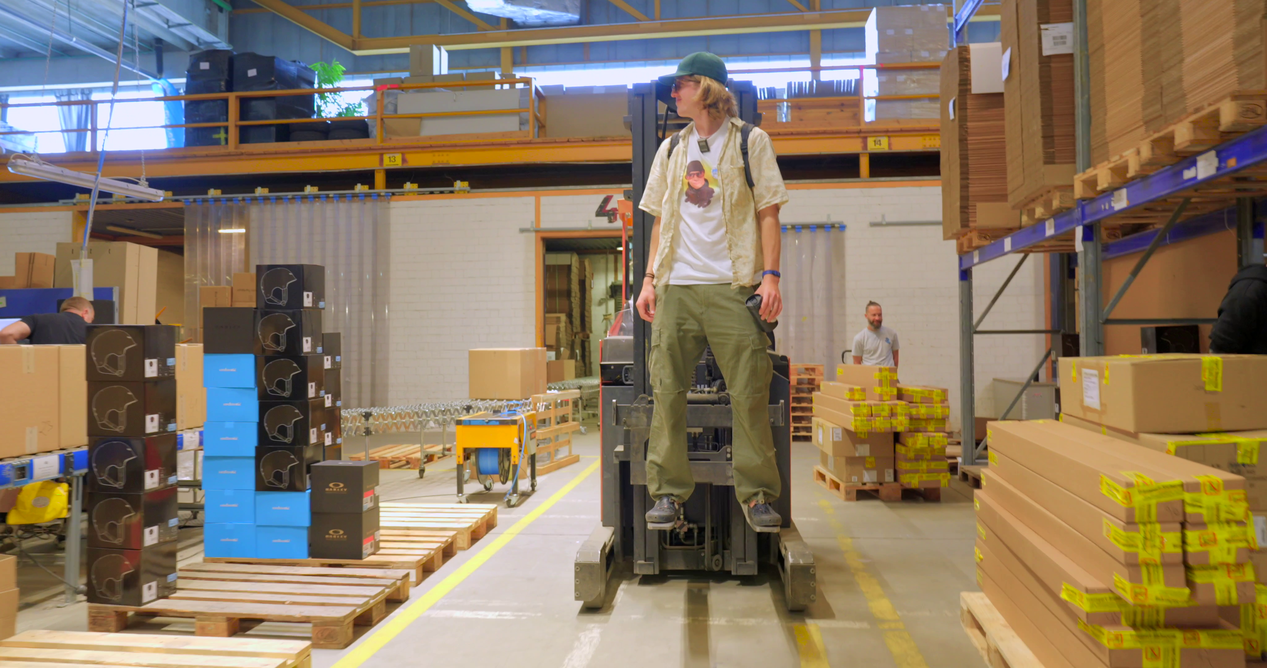 Inside Blue Tomato Warehouse