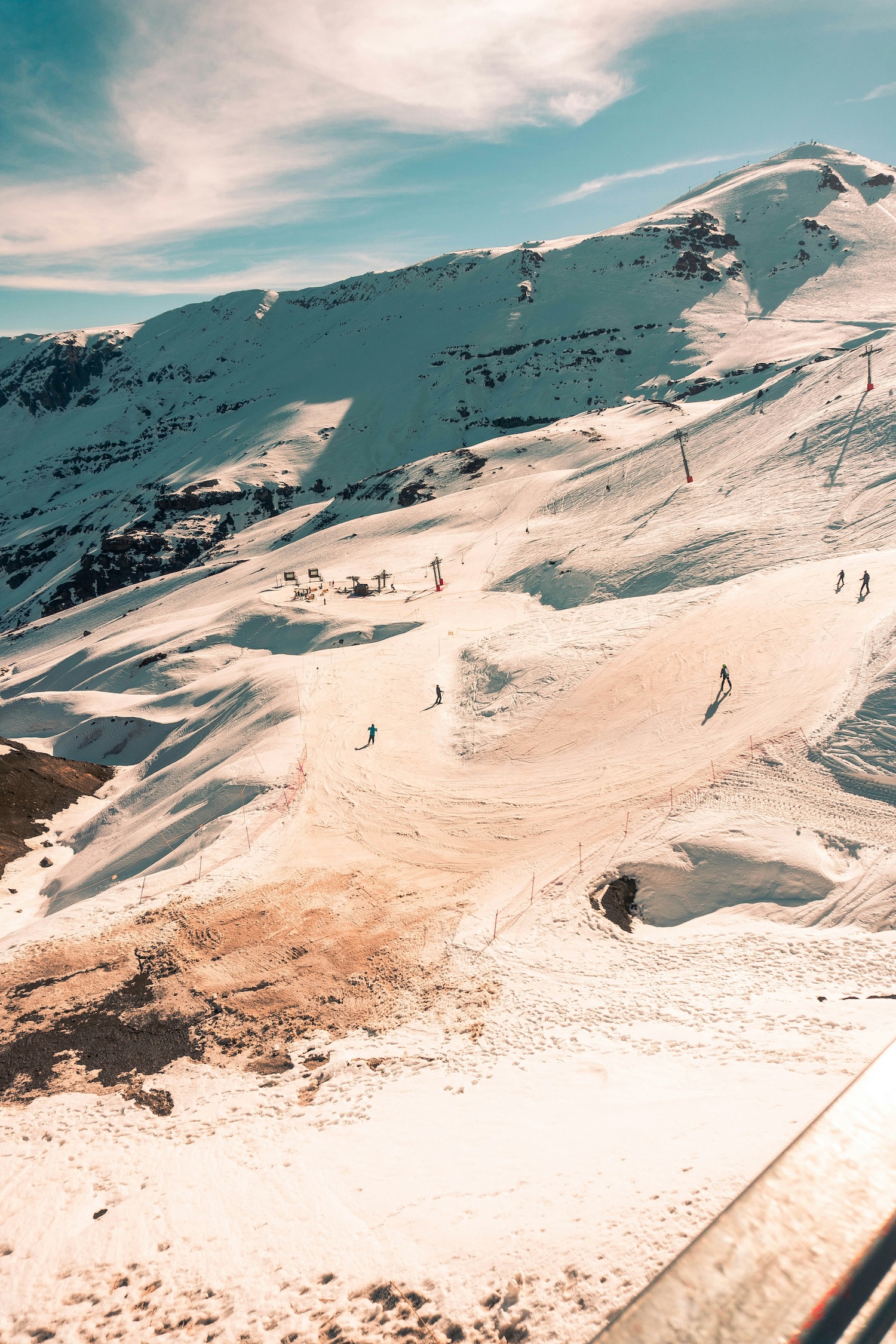 Snowboarden in Chile