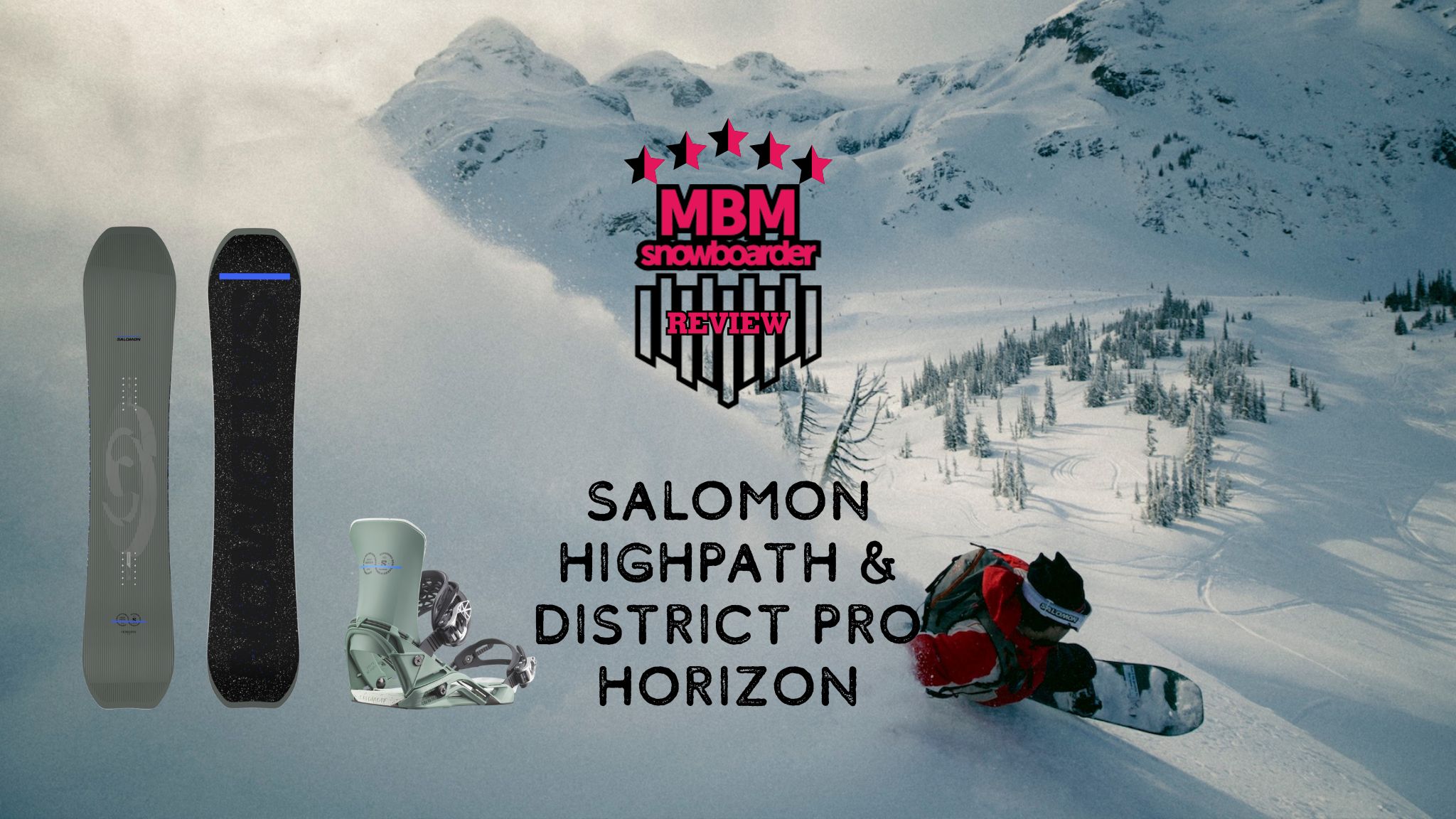 SNOWBOARD REVIEW 2025: Salomon Highpath & District Pro Horizon