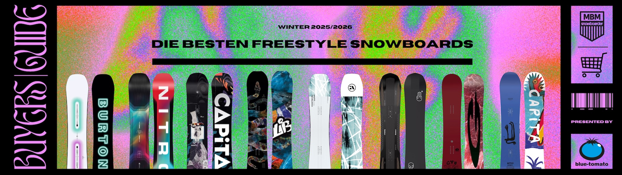 Die besten Freestyle Snowboards der Saison 25/26