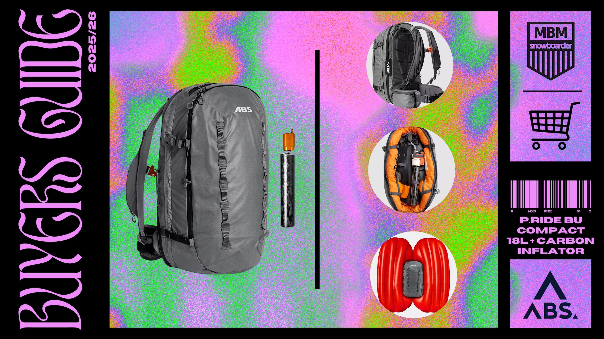 ABS P.Ride Bu Compact 18L + Carbon Inflator Rucksack
