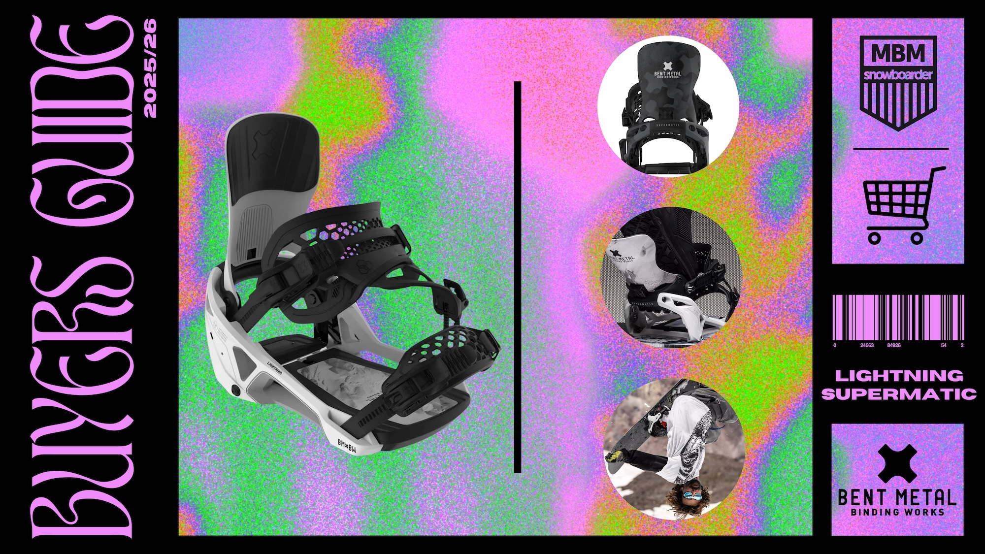 Bent Metal Lightning Supermatic 2026 Snowboard-Bindung
