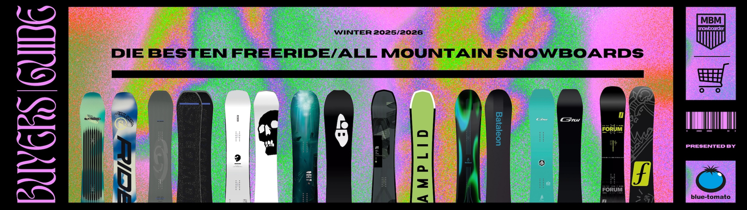 Die besten Freeride Snowboards der Saison 25/26