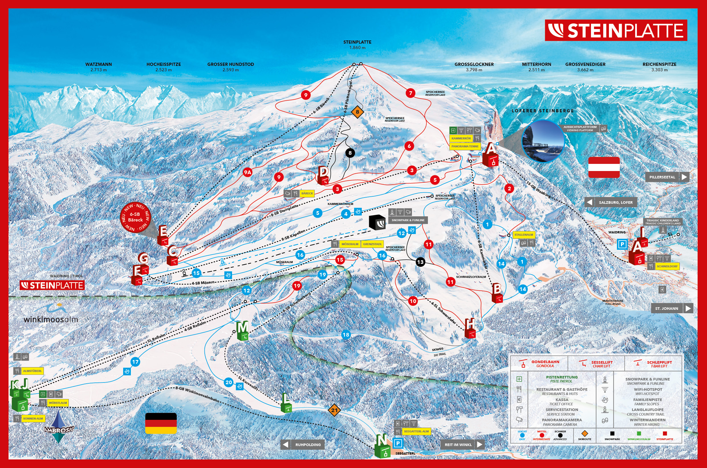 Steinplatte Pistenplan 25/26