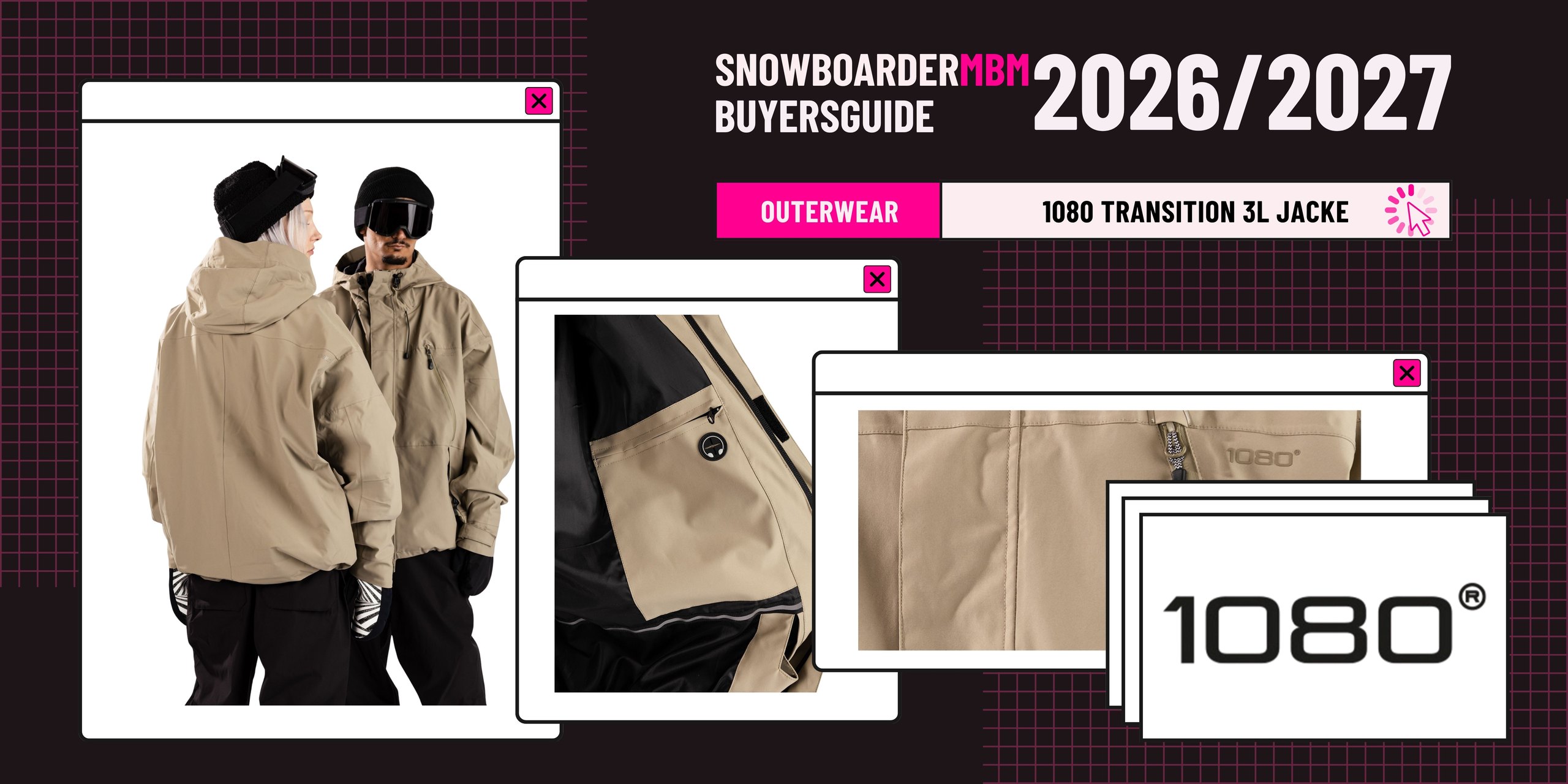 1080 Transition 3L Jacke Snowboard Outerwear 2026/2027