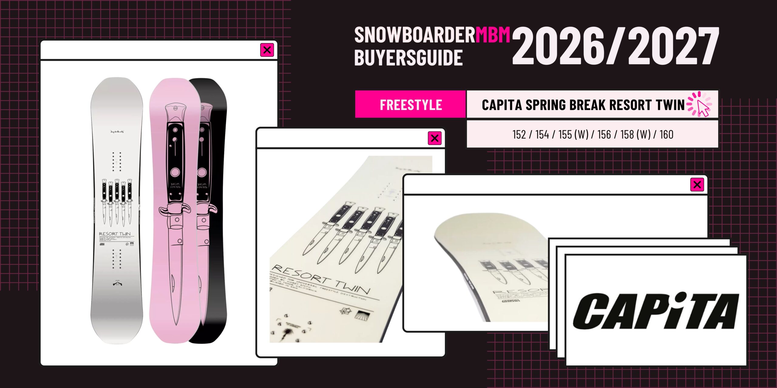 CAPiTA Spring Break Resort Twin Snowboard 2026/2027
