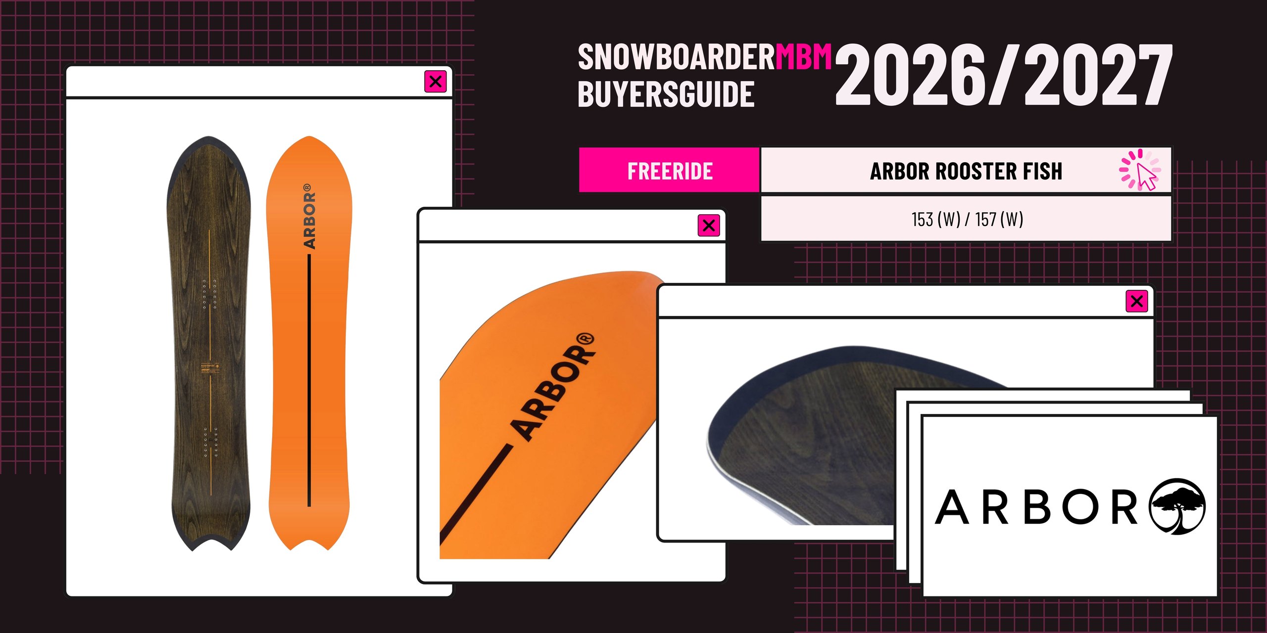 Arbor Rooster Fish Snowboard 2026/2027