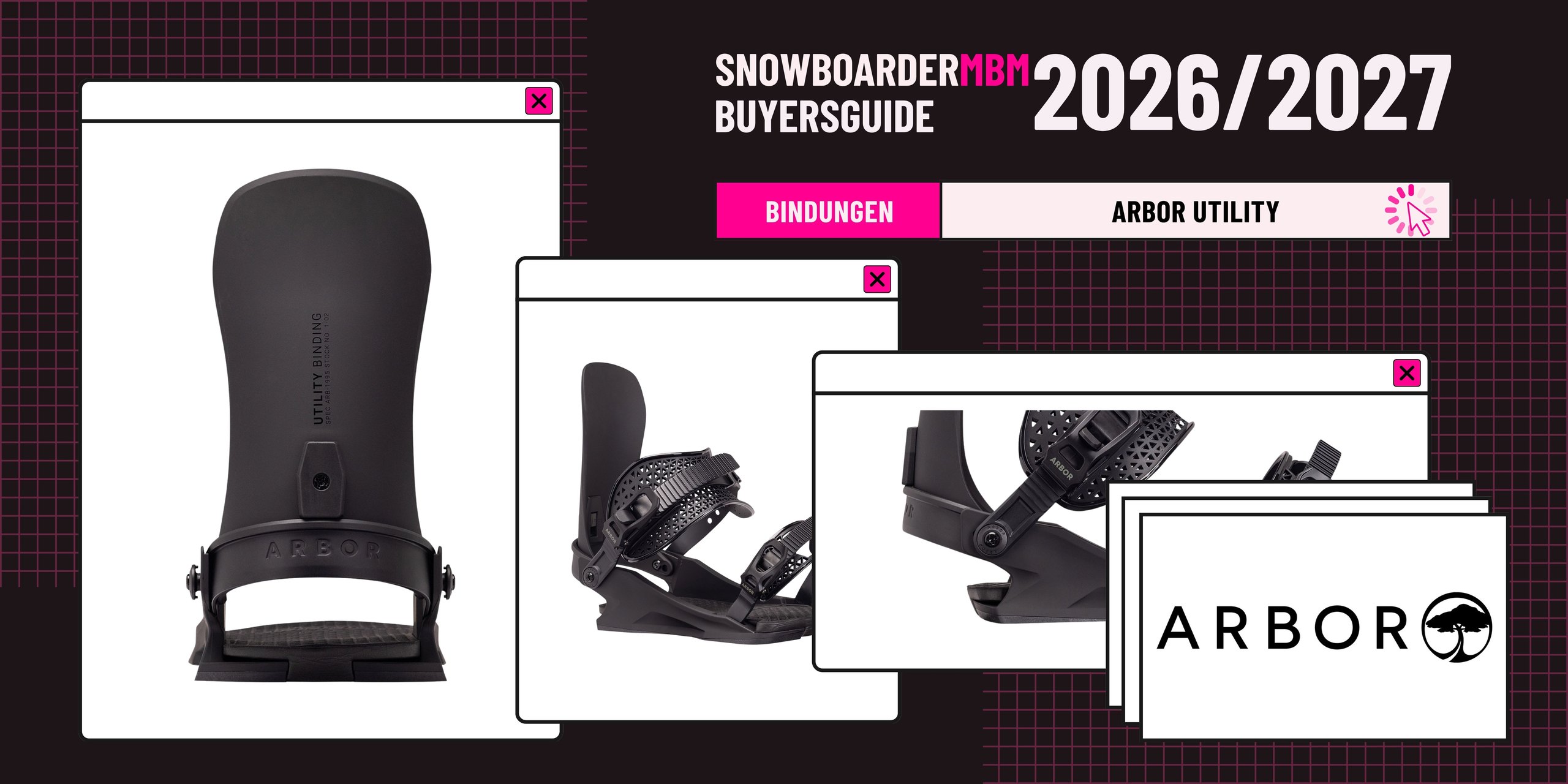 Arbor Utility Snowboard-Bindung 2026/2027