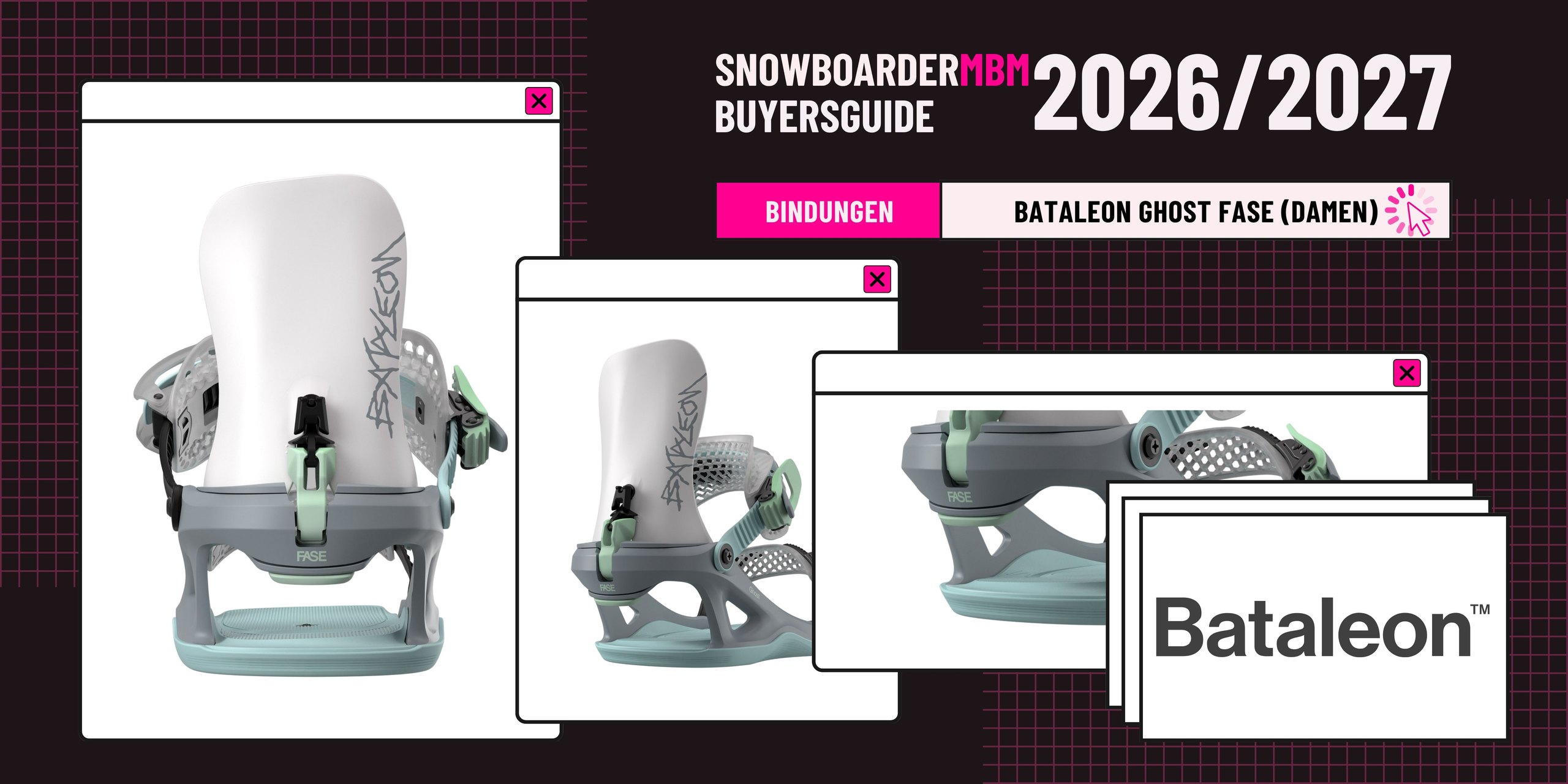 Bataleon Ghost FASE Women Snowboard-Bindung 2026/2027