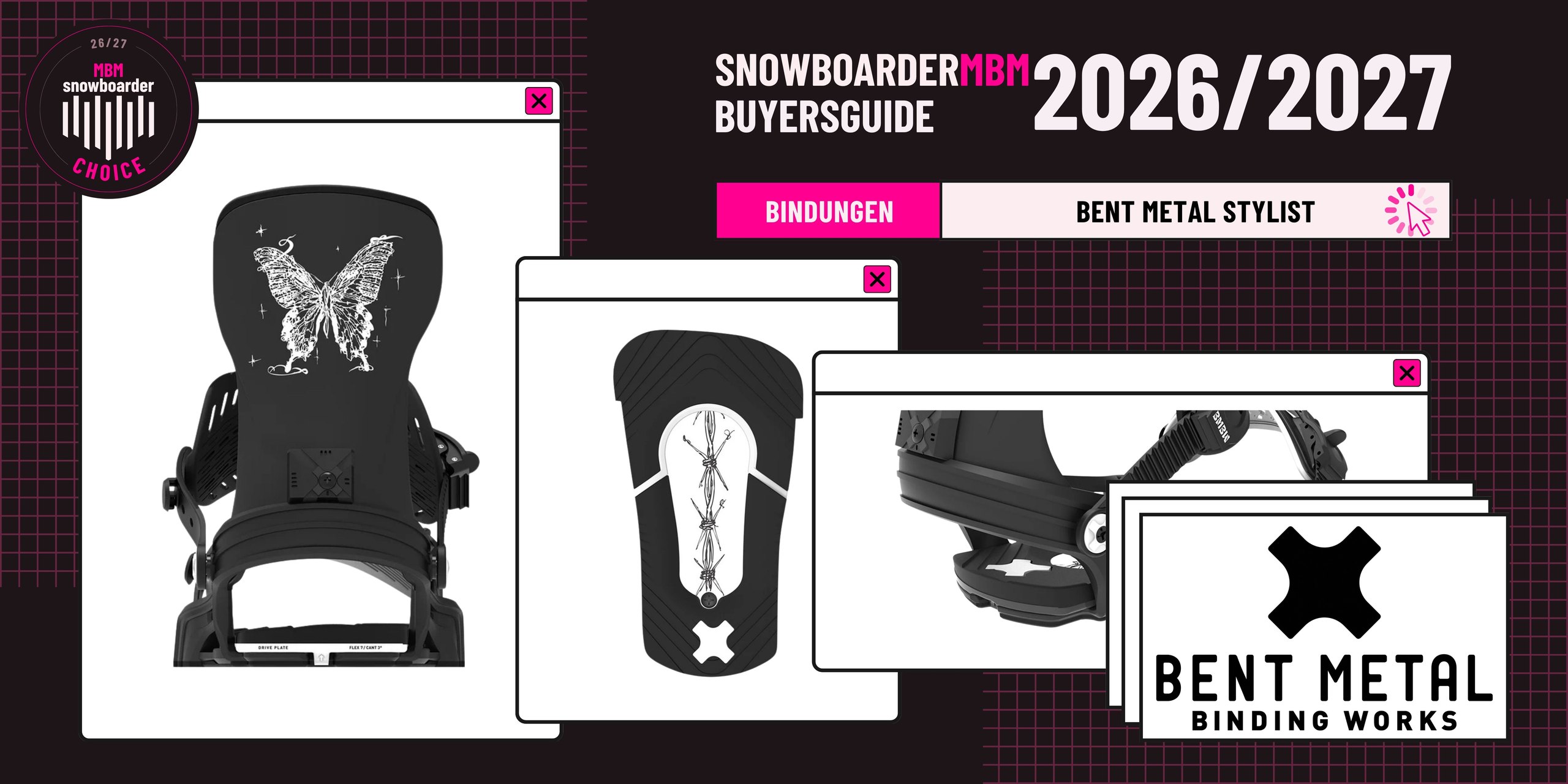 Bent Metal Stylist Snowboard-Bindung 2026/2027