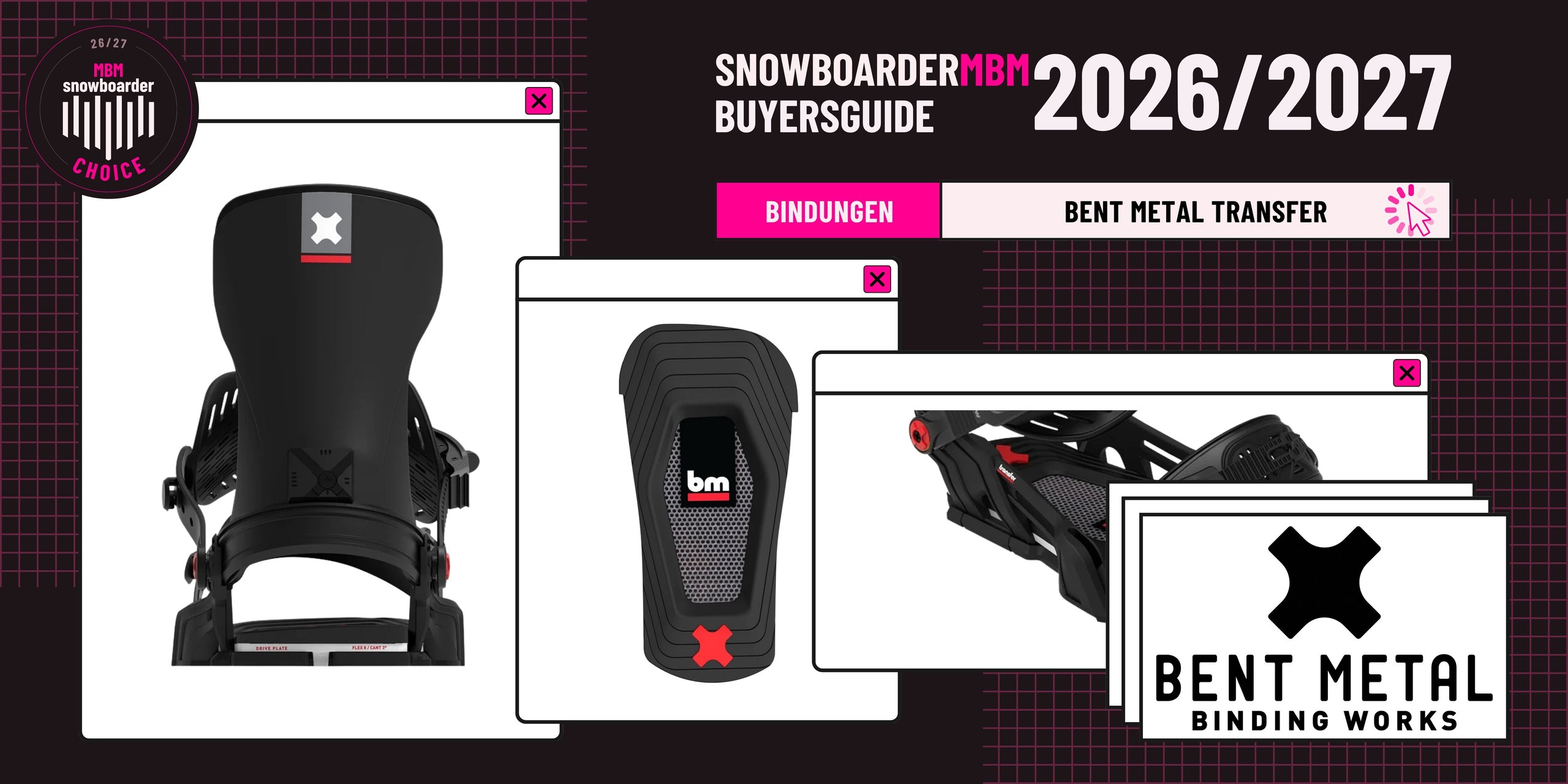 Bent Metal Transfer Snowboard-Bindung 2026/2027