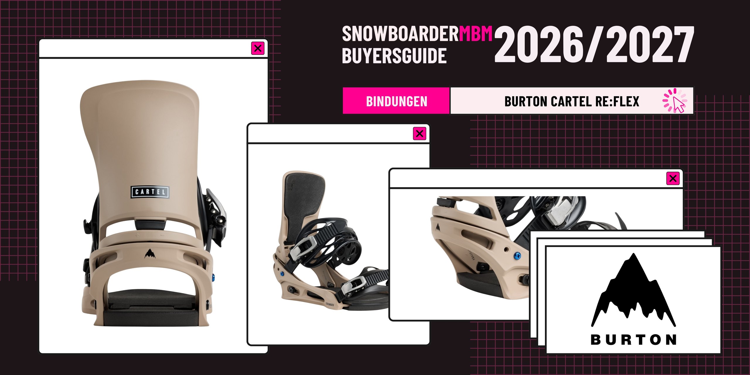 Burton Cartel Re:Flex Snowboard-Bindung 2026/2027
