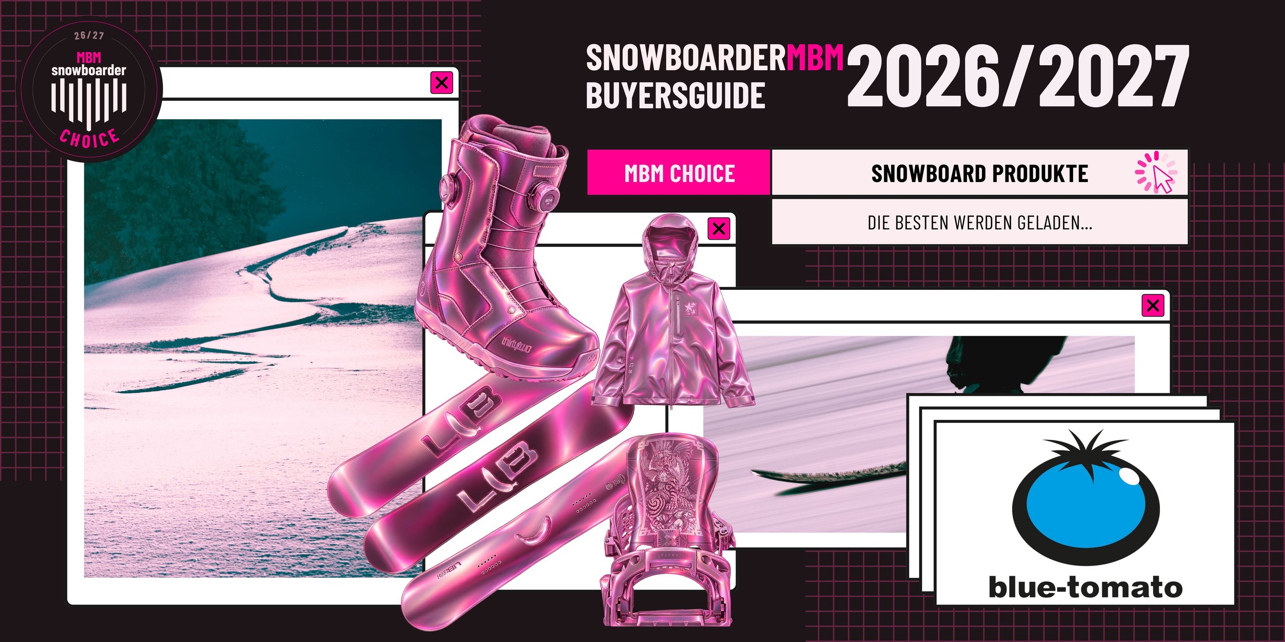 MBM Choice 2026/2027: die besten Snowboard-Produkte