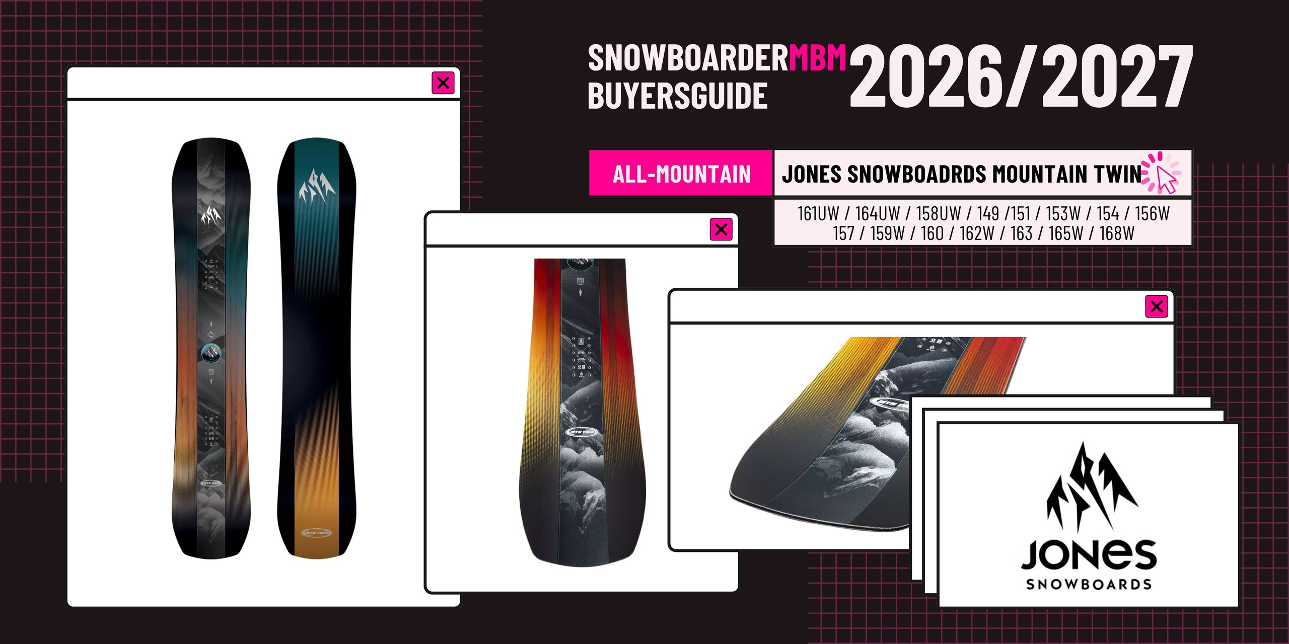 Jones Mountain Twin Snowboard 2026/2027