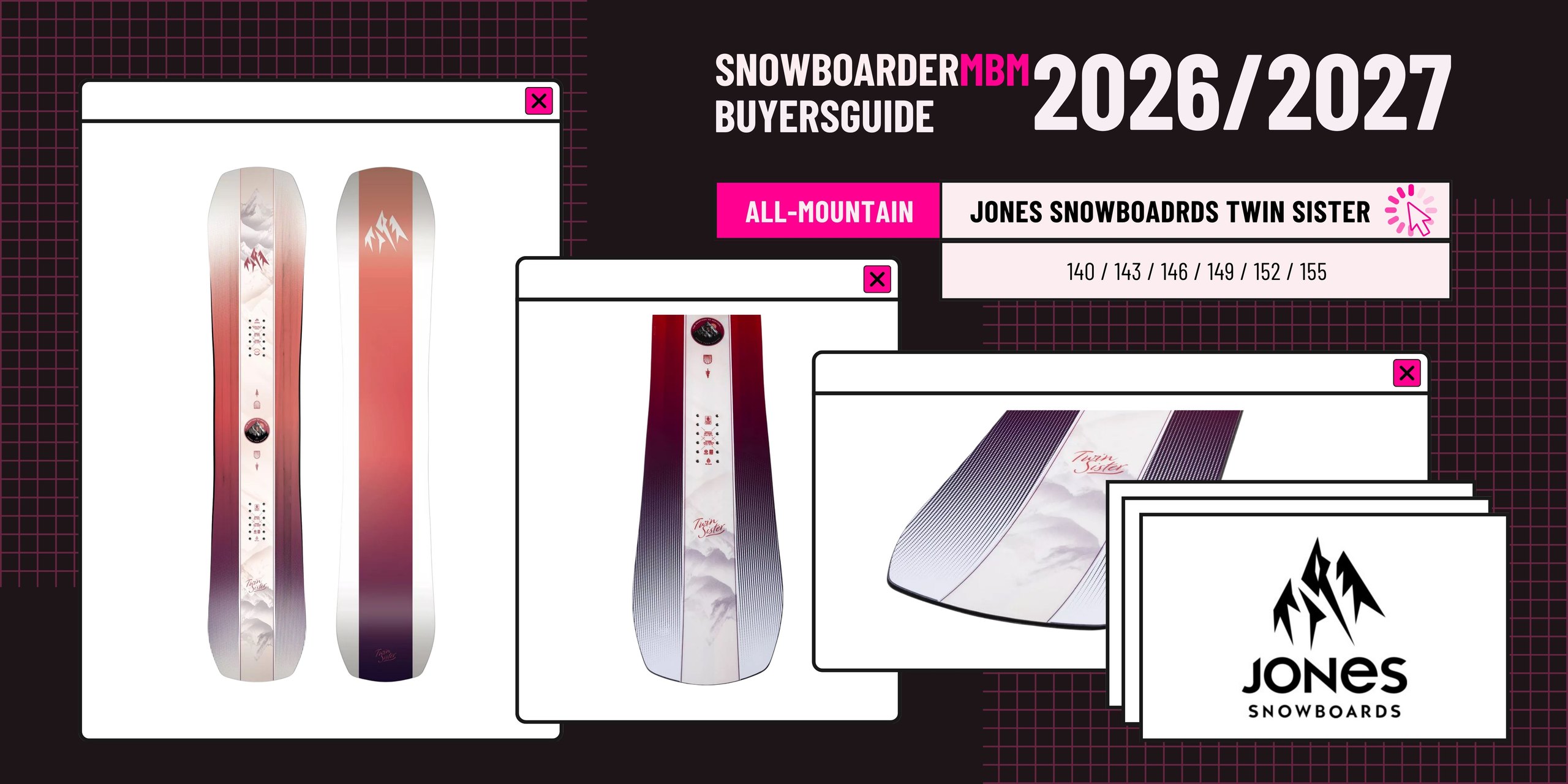 Jones Twin Sister Snowboard 2026/2027