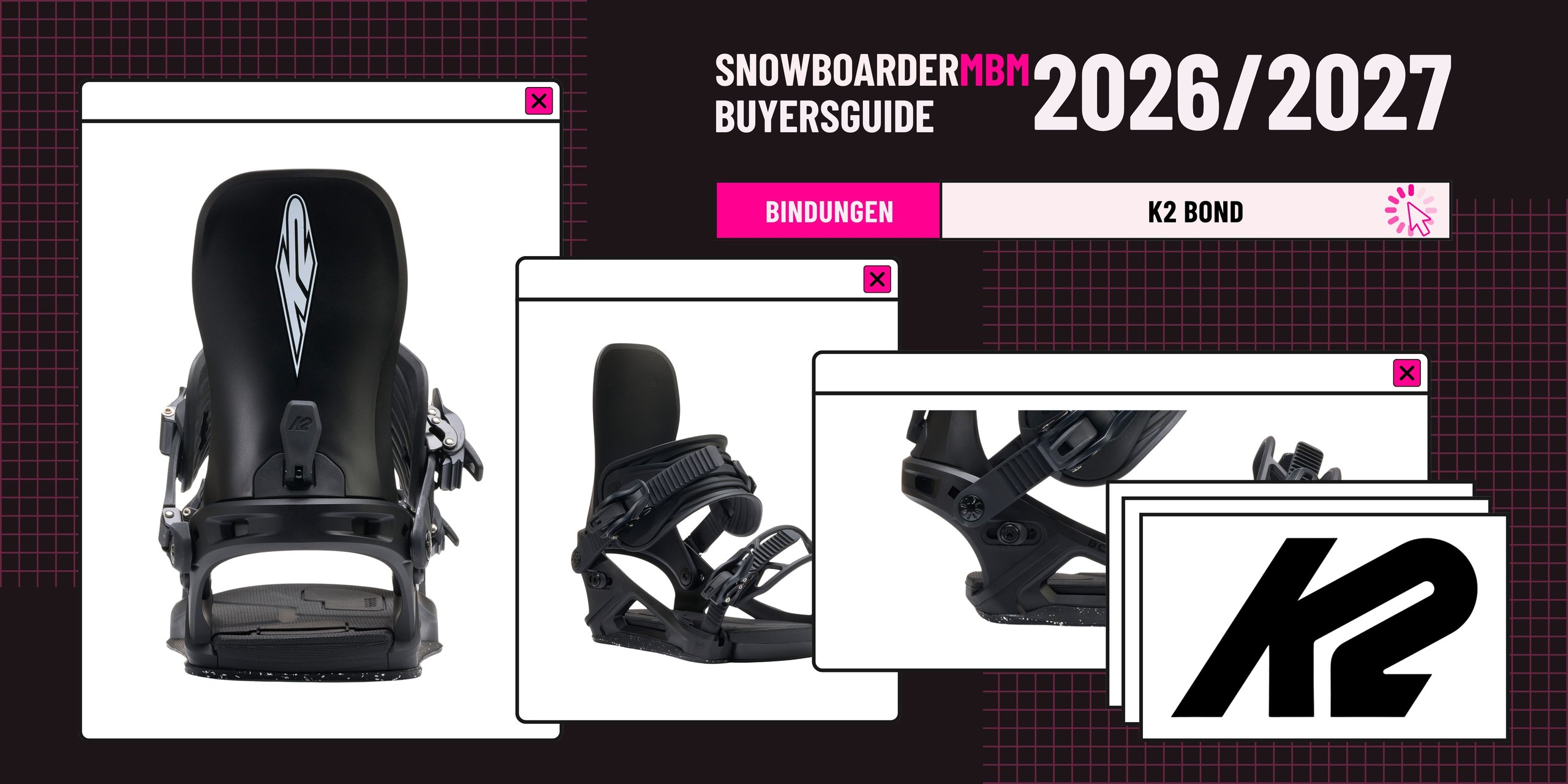 K2 Bond Snowboard-Bindung 2026/2027