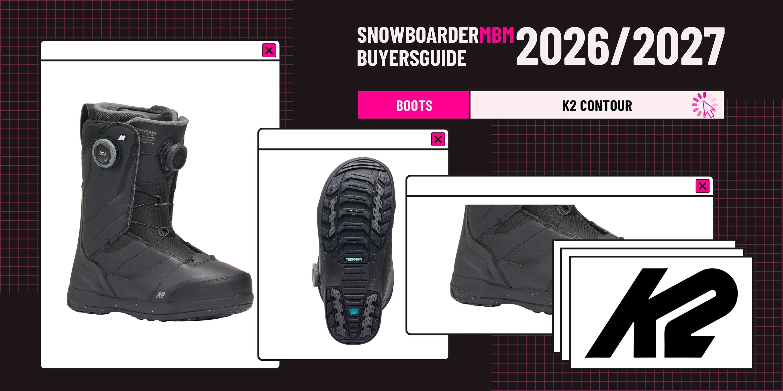 K2 Contour Snowboard Boots 2026/2027