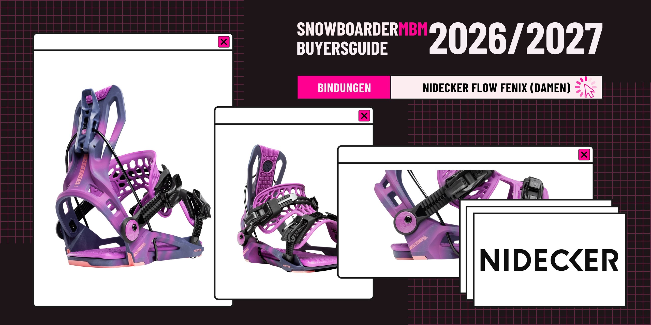 Nidecker Flow Fenix Snowboard-Bindung 2026/2027