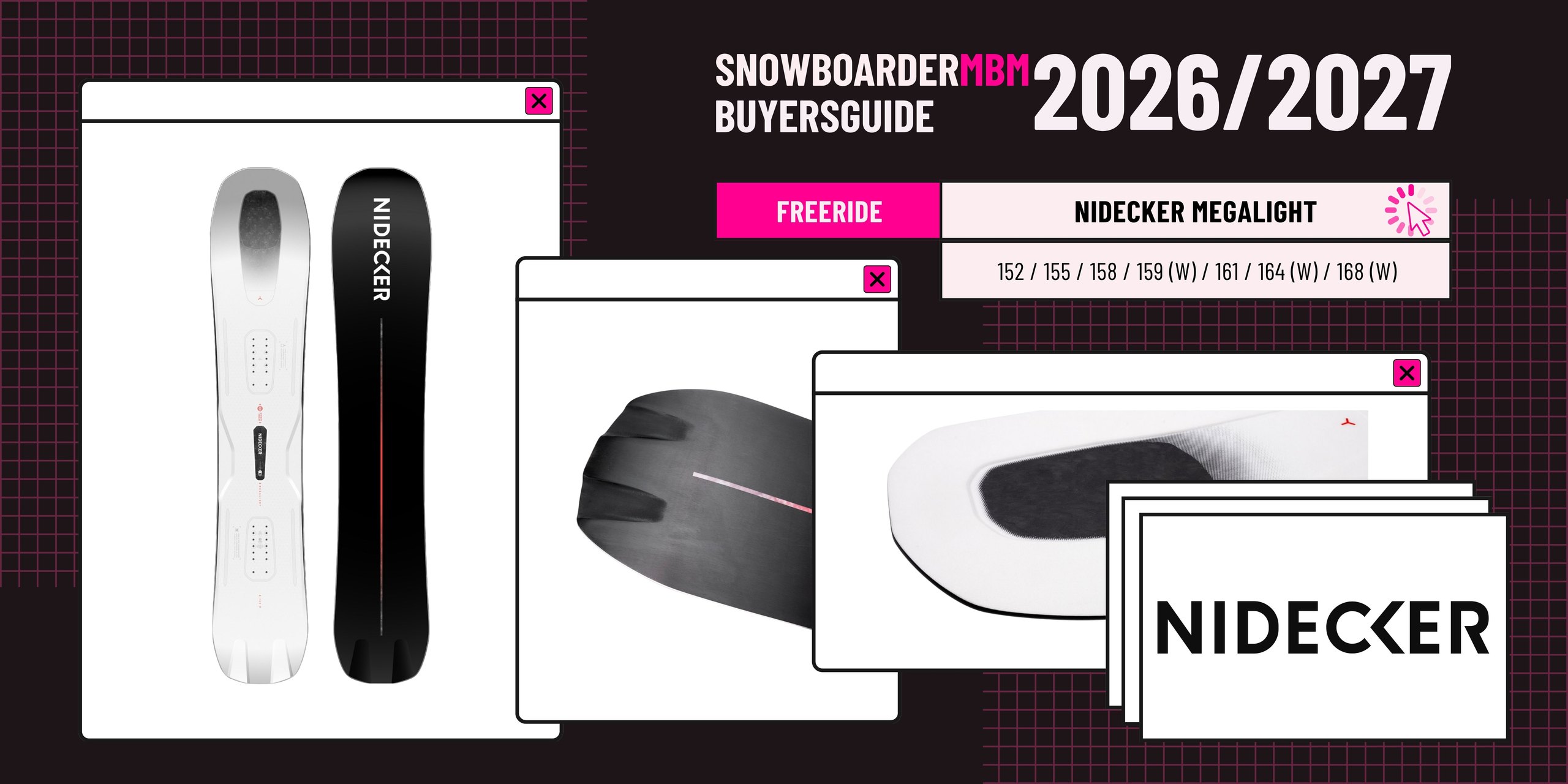 Nidecker Megalight Snowboard 2026/2027