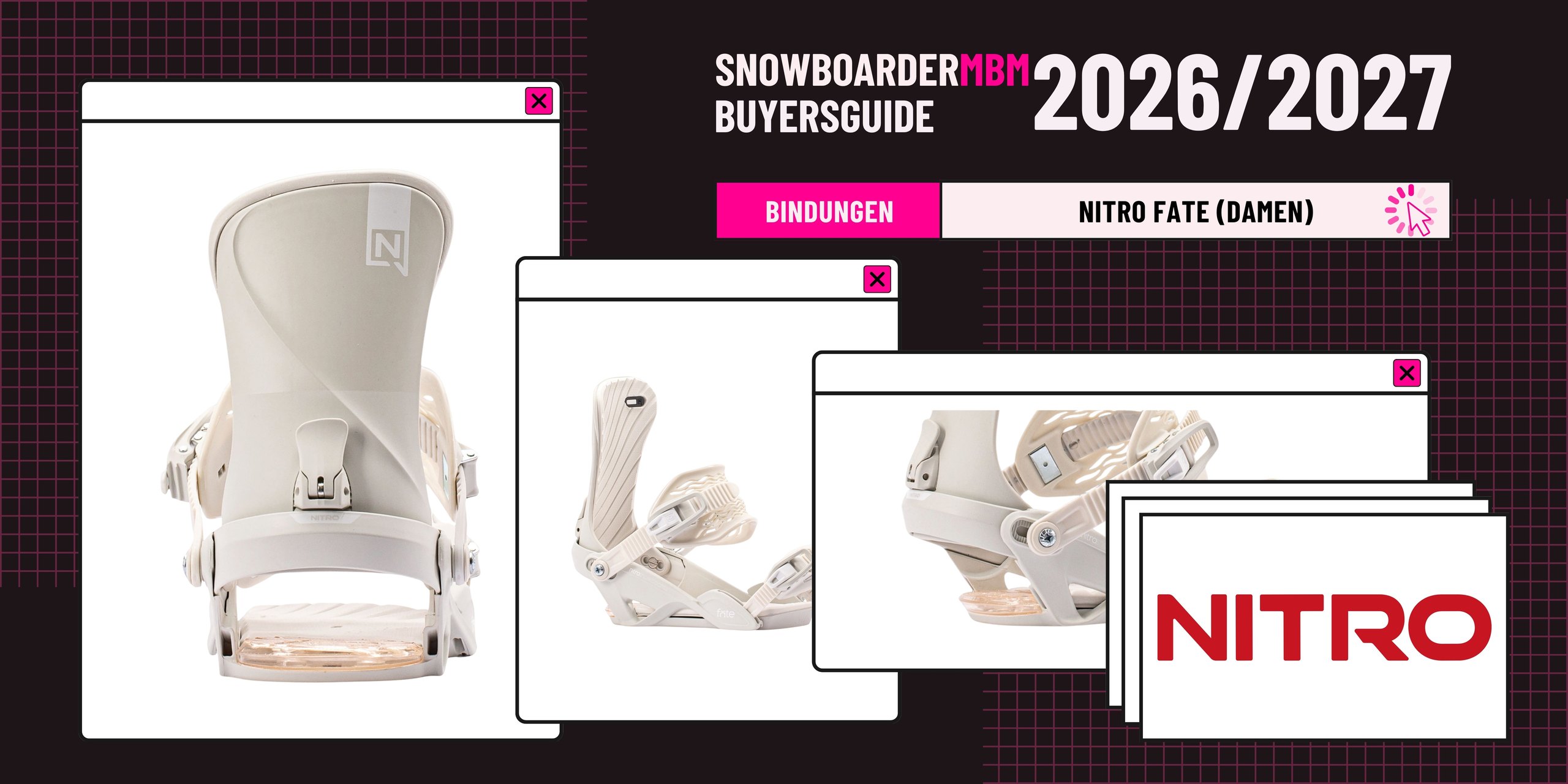 Nitro Fate Snowboard-Bindung 2026/2027