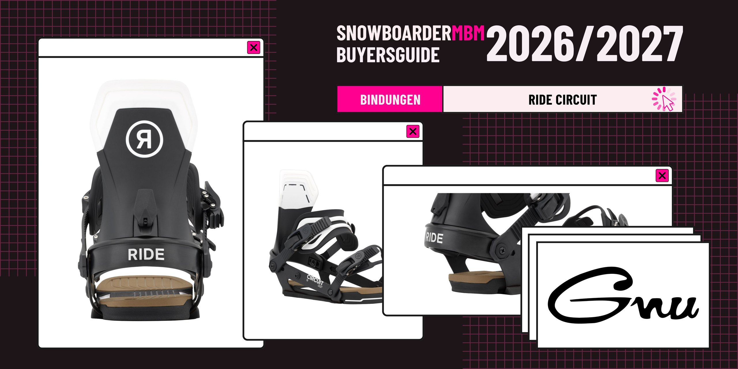 Ride Circuit Snowboard-Bindung 2026/2027