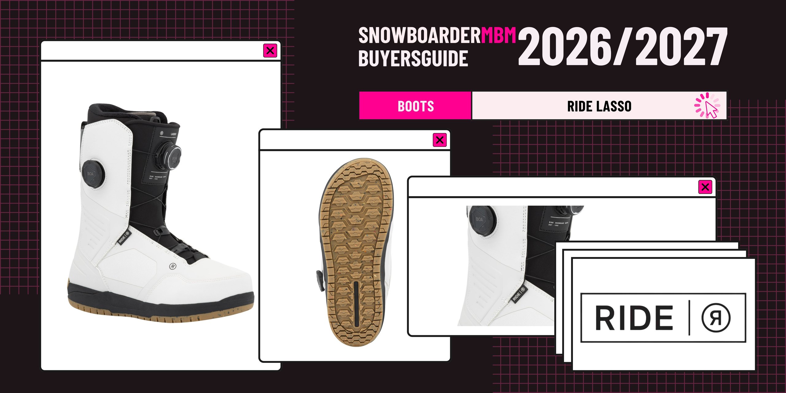 Ride Lasso Snowboard Boots 2026/2027
