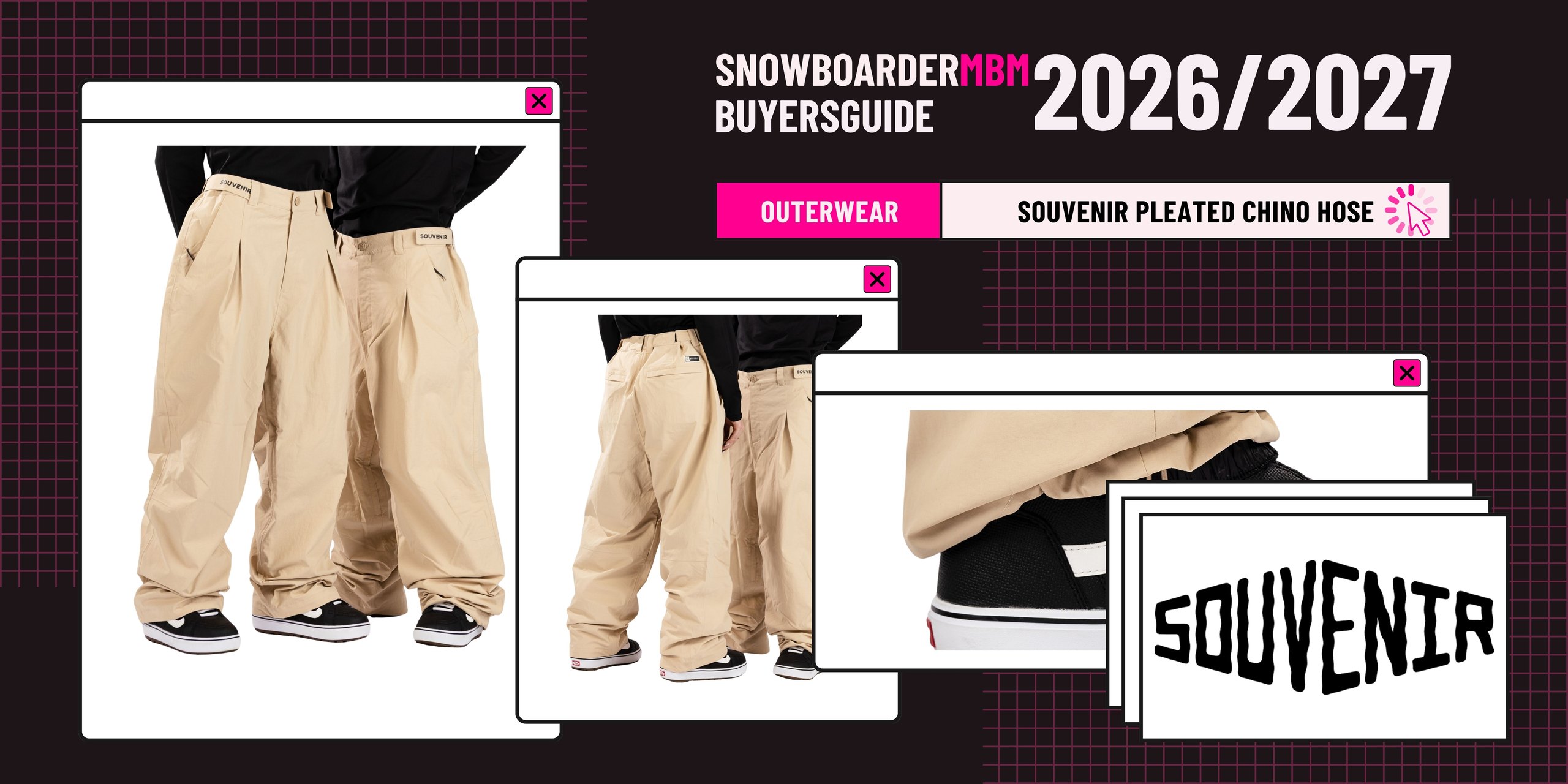 Souvenir Pleated Chino Hose Snowboard Outerwear 2026/2027