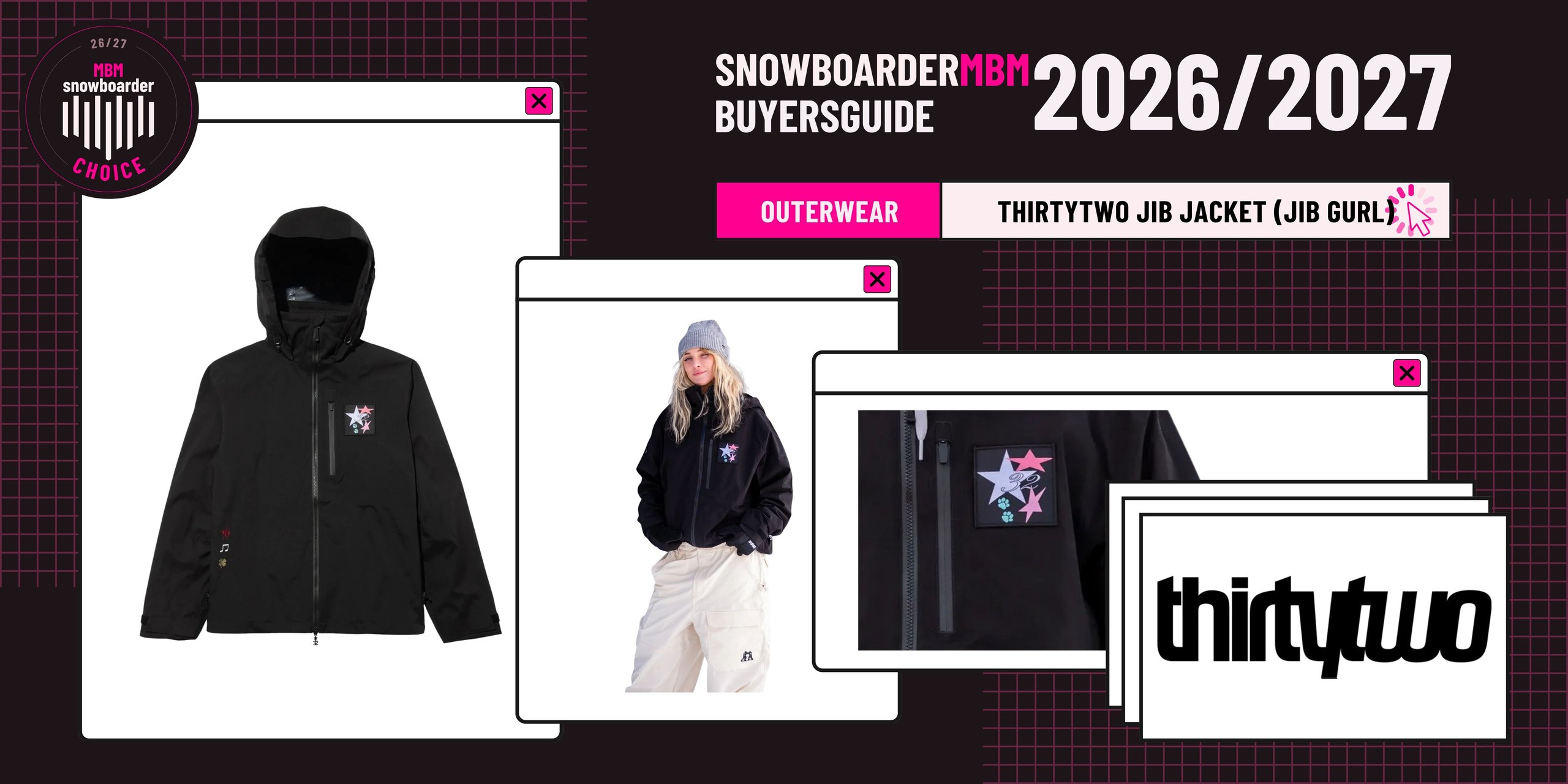 thirtytwo Jib Jacket (Jib Gurl) Snowboard Outerwear 2026/2027
