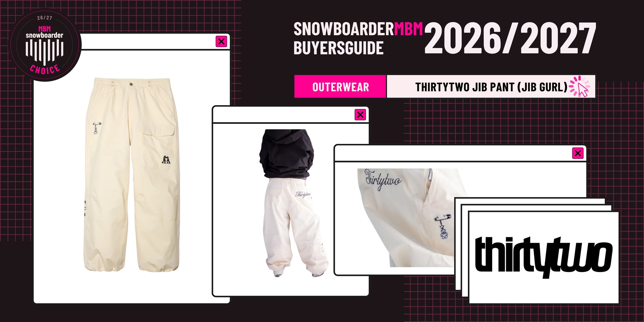 thirtytwo Jib Pant (Jib Gurl) Snowboard Outerwear 2026/2027