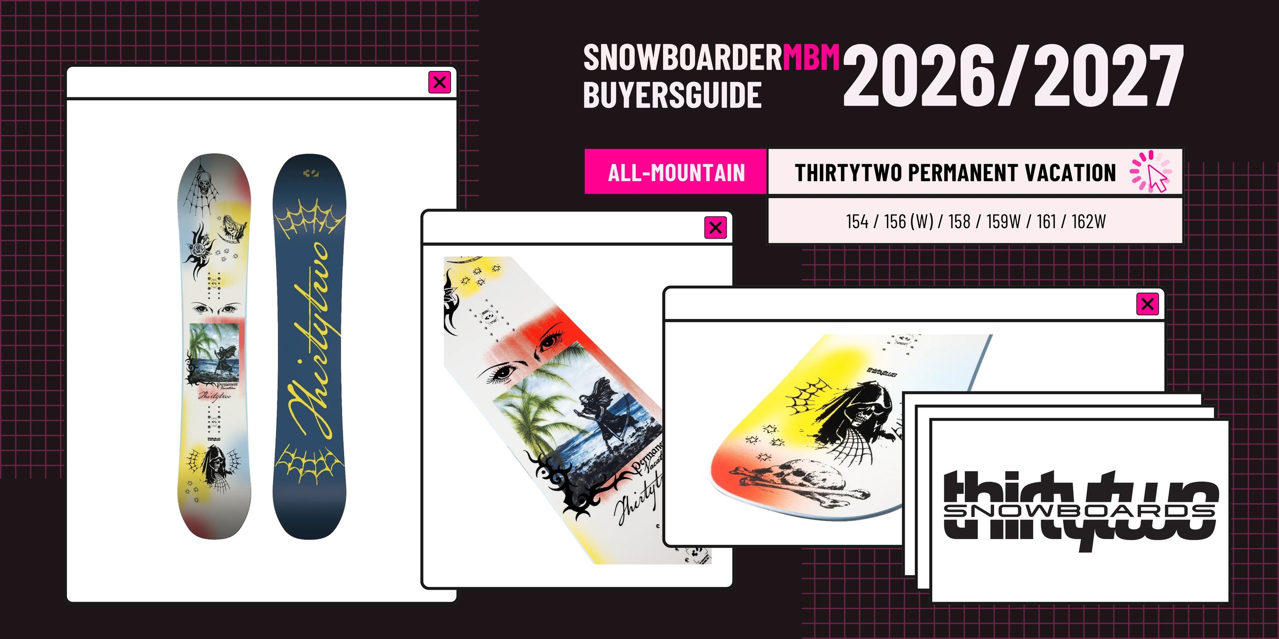 thirtytwo Permanent Vacation Snowboard 2026/2027