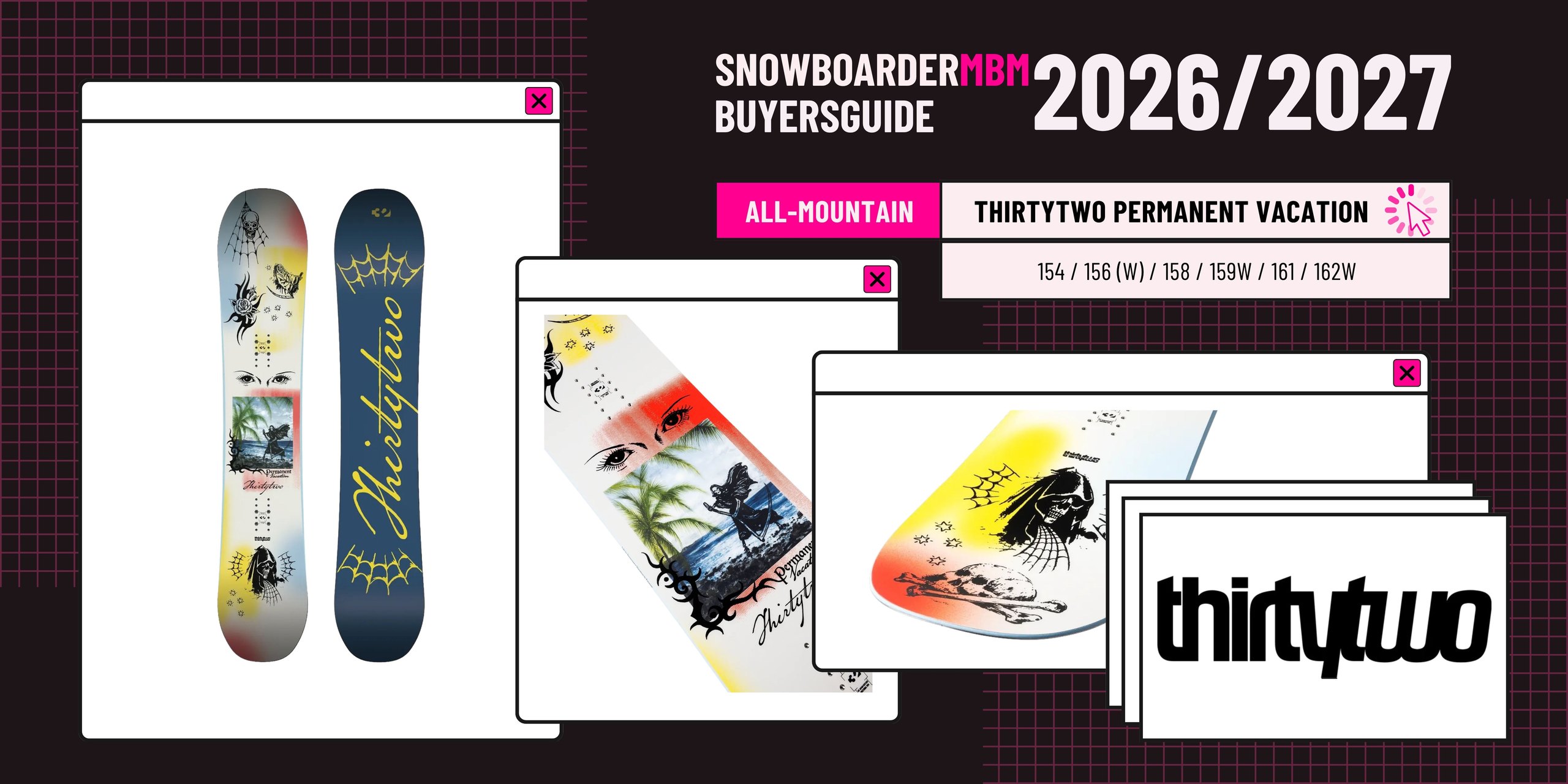 thirtytwo Permanent Vacation Snowboard 2026/2027