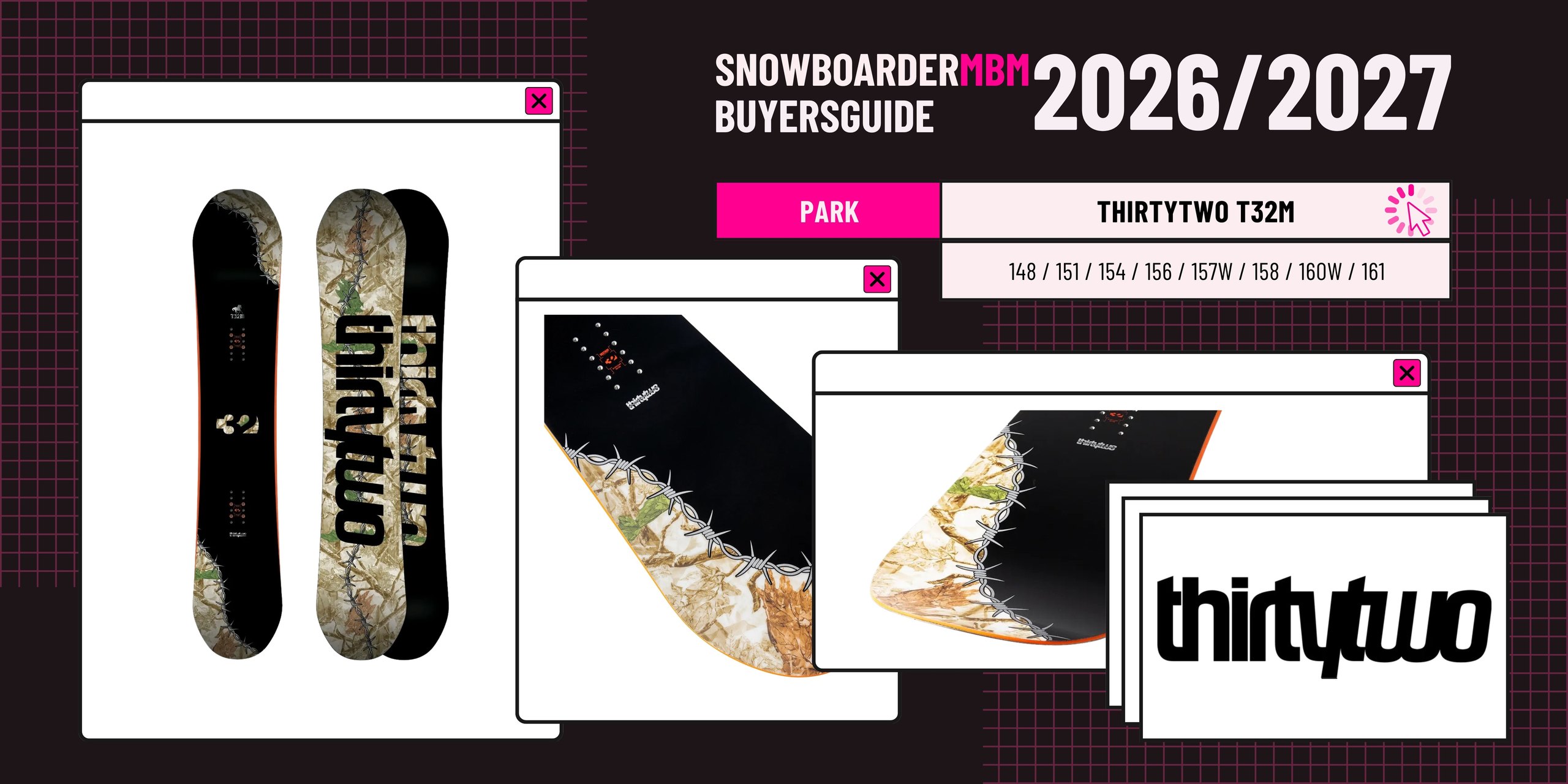 thirtytwo T32M Snowboard 2026/2027