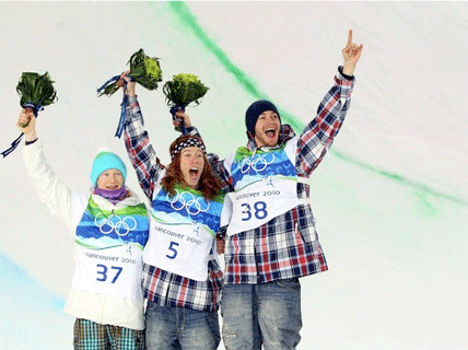 Silber - Peetu Piiroinen, Gold - Shaun White, Bronze - Scotty Lago