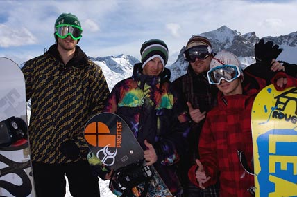 v.l.: Benni, Jocki, Gregor & André