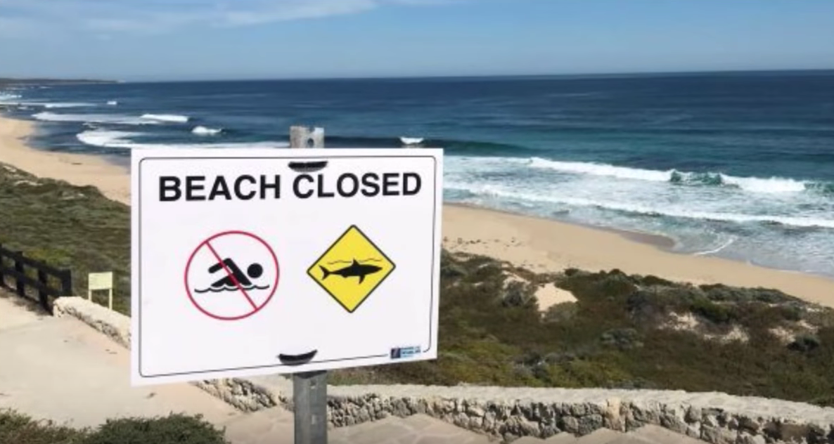 Gefahren beim Surfen in Westaustralien - Strand geschlossen