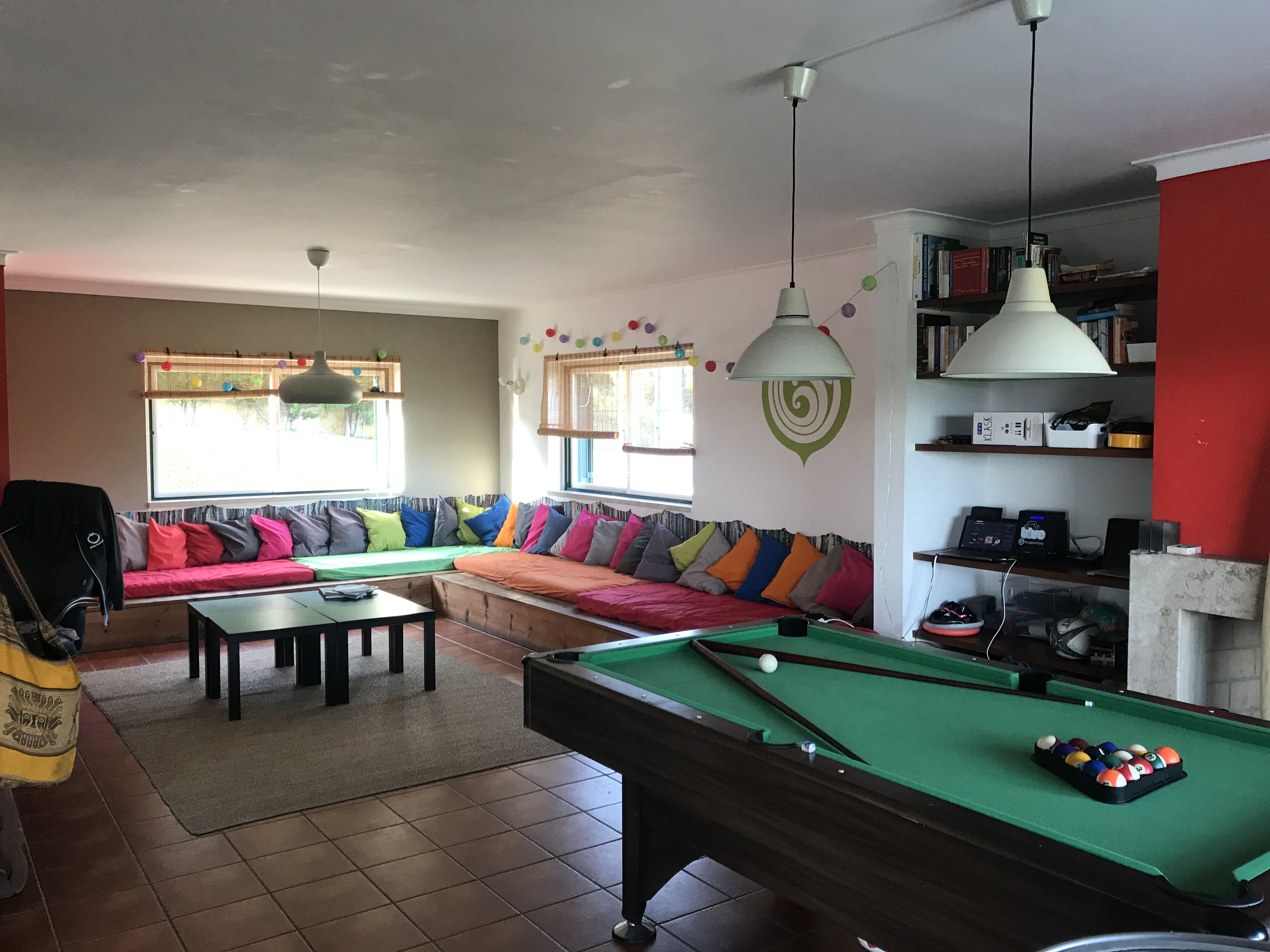 Der Chill Bereich des Portugal Surfcamps. Der Chill Bereich des Portugal Surfcamps.